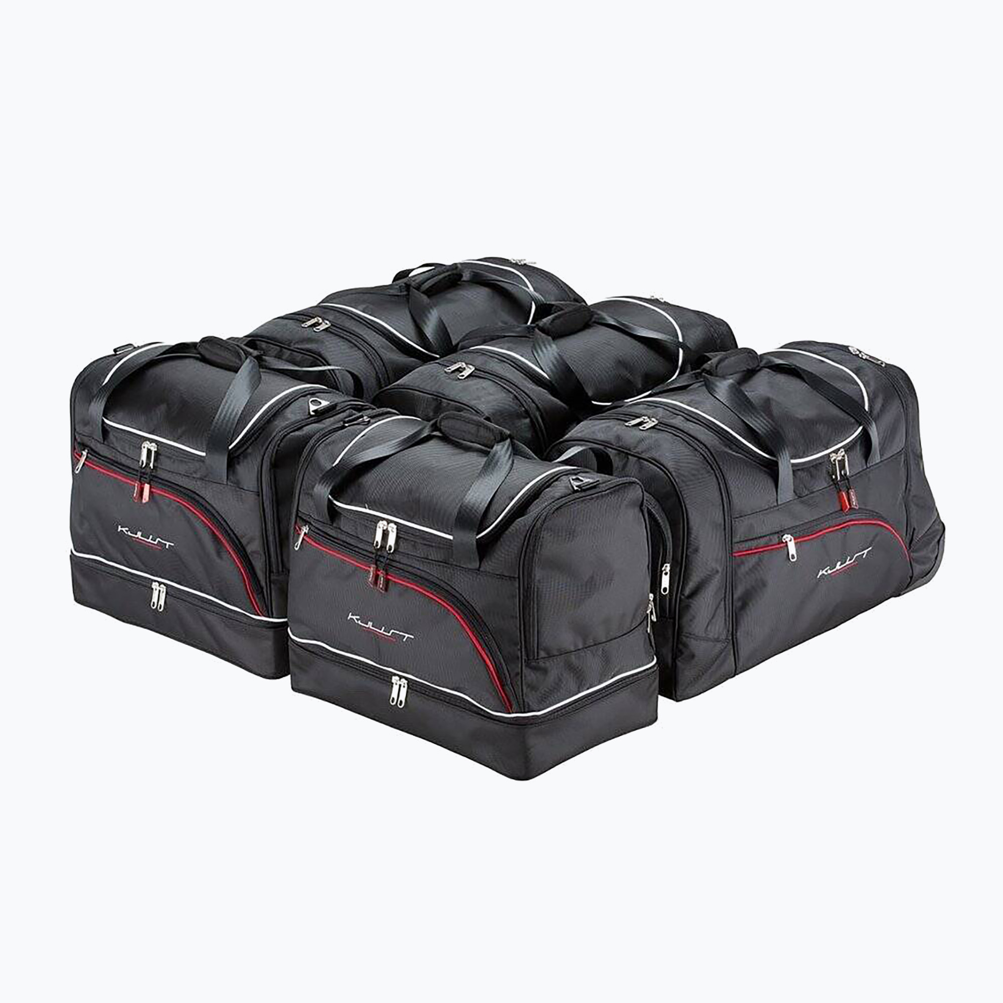 Set di borse portabagagli KJUST Volvo Xc90 2014+ 5 pezzi nero.