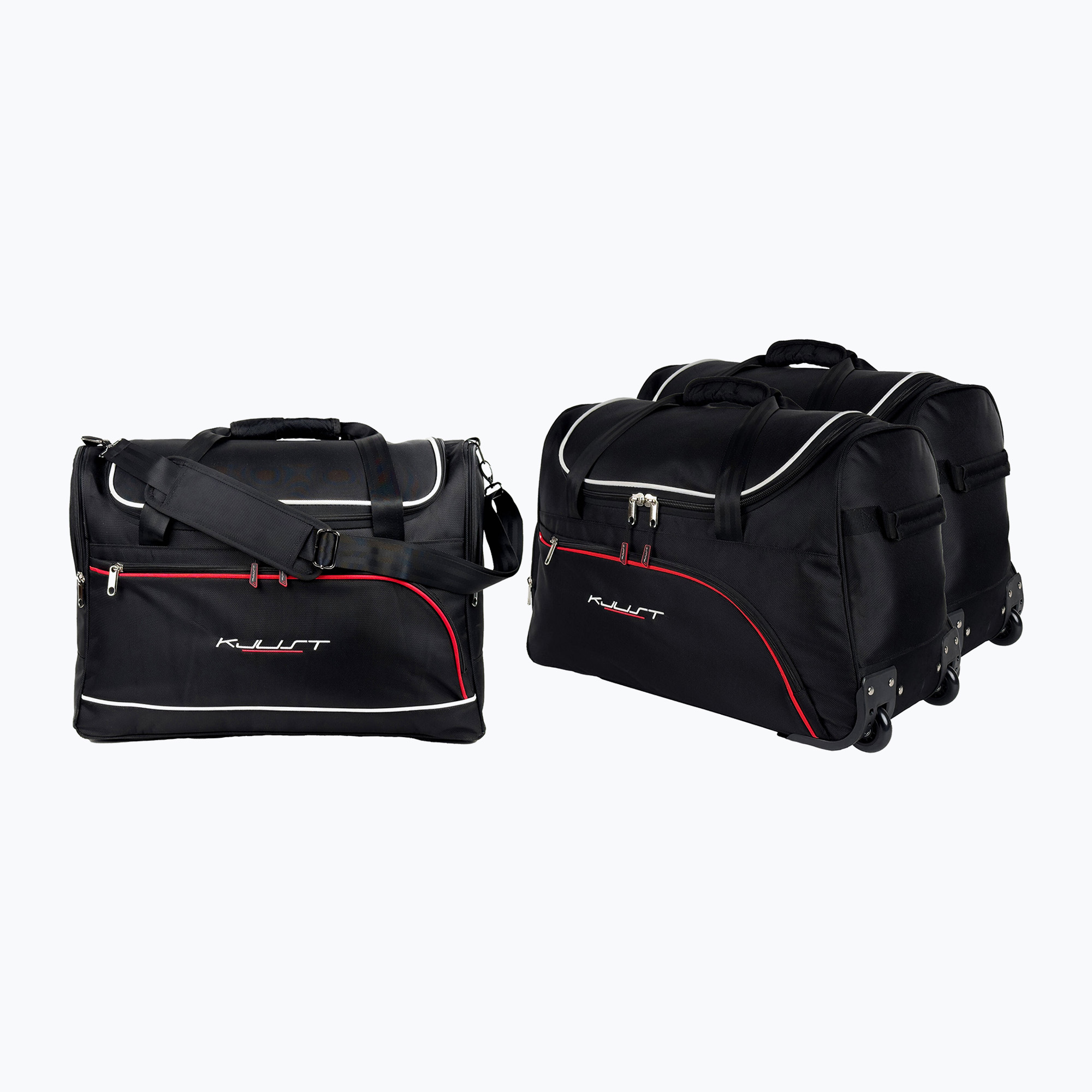 KJUST Audi A3 set di borse per bagagliaio 2012-2020 3 pezzi nero (Audi A3 7004028)