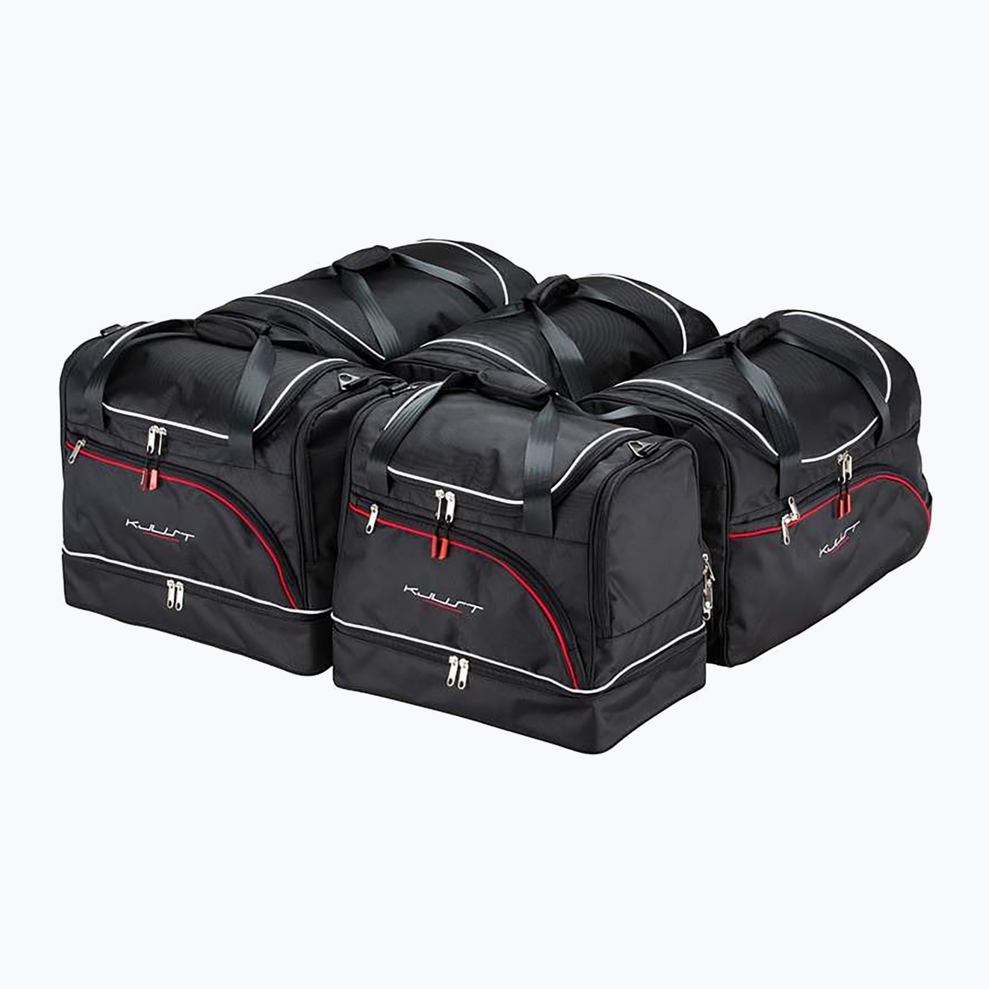 Set di borse per bagaglio KJUST Renault Laguna Grandtour 2007-2015 5 pezzi nero.