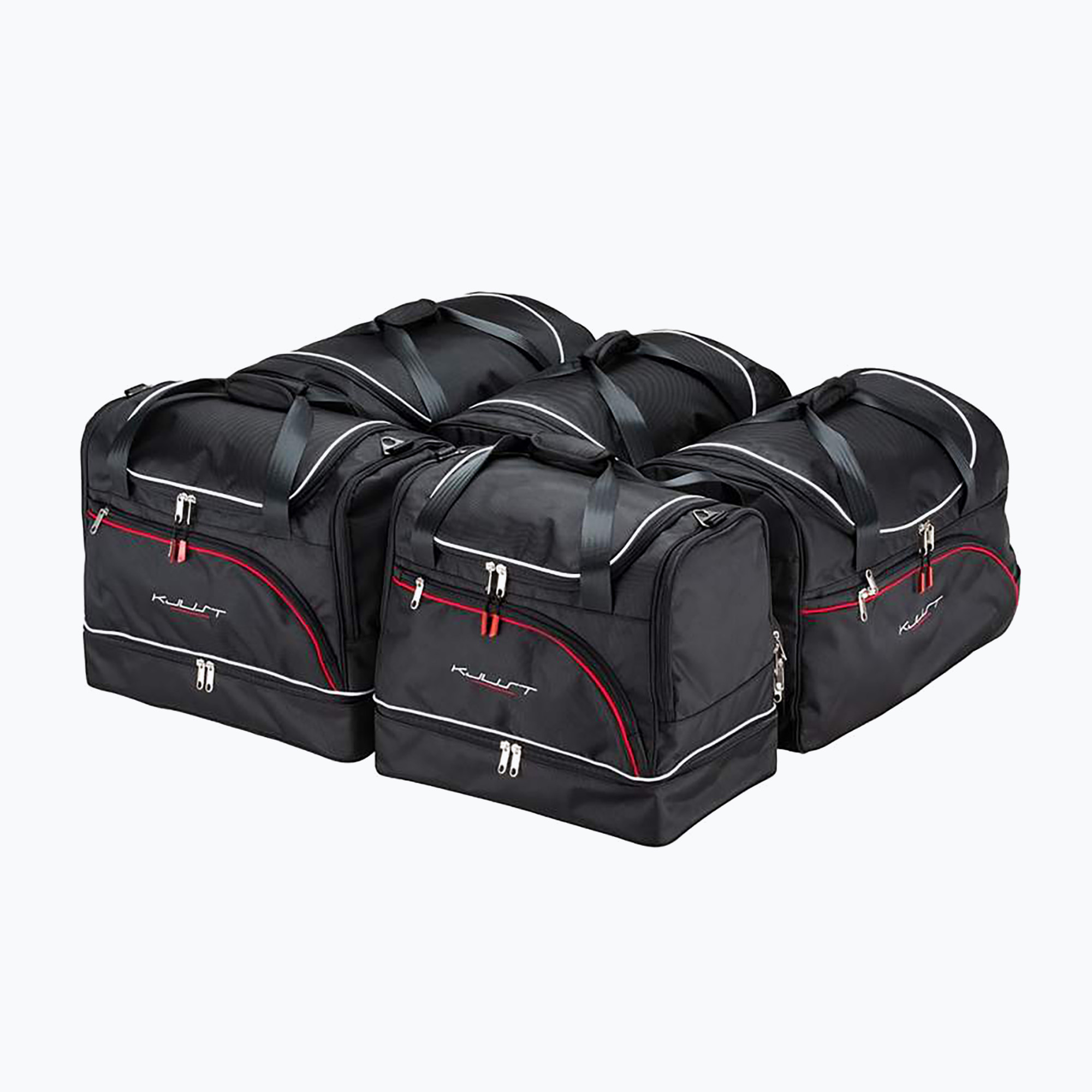 KJUST Volvo S90 PHEV set di borse portabagagli 2019+ 5 pezzi nero. (Volvo S90 PHEV 7042044)