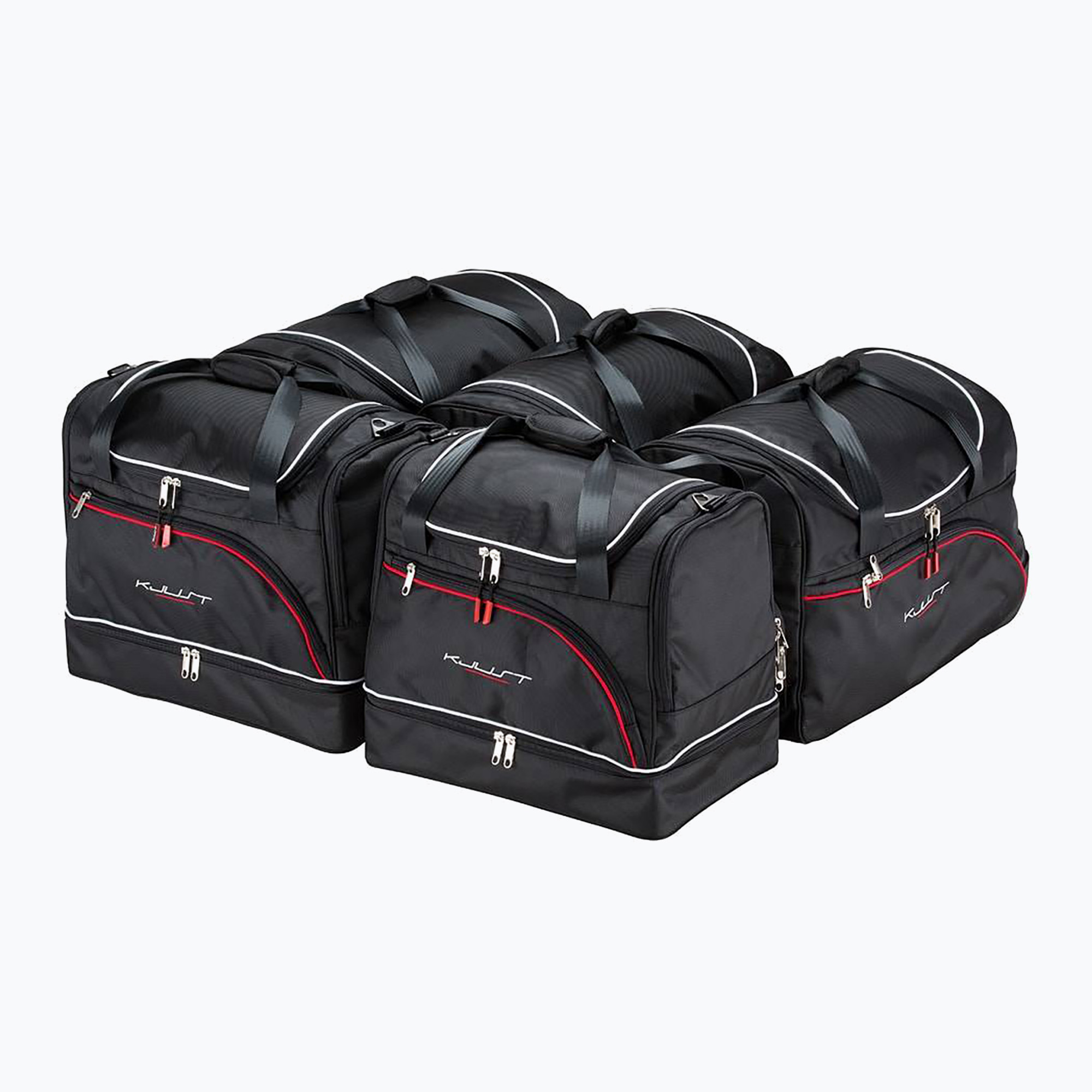 Set di borse portabagagli KJUST Citroen C4 X 2023+ 5 pezzi nero
