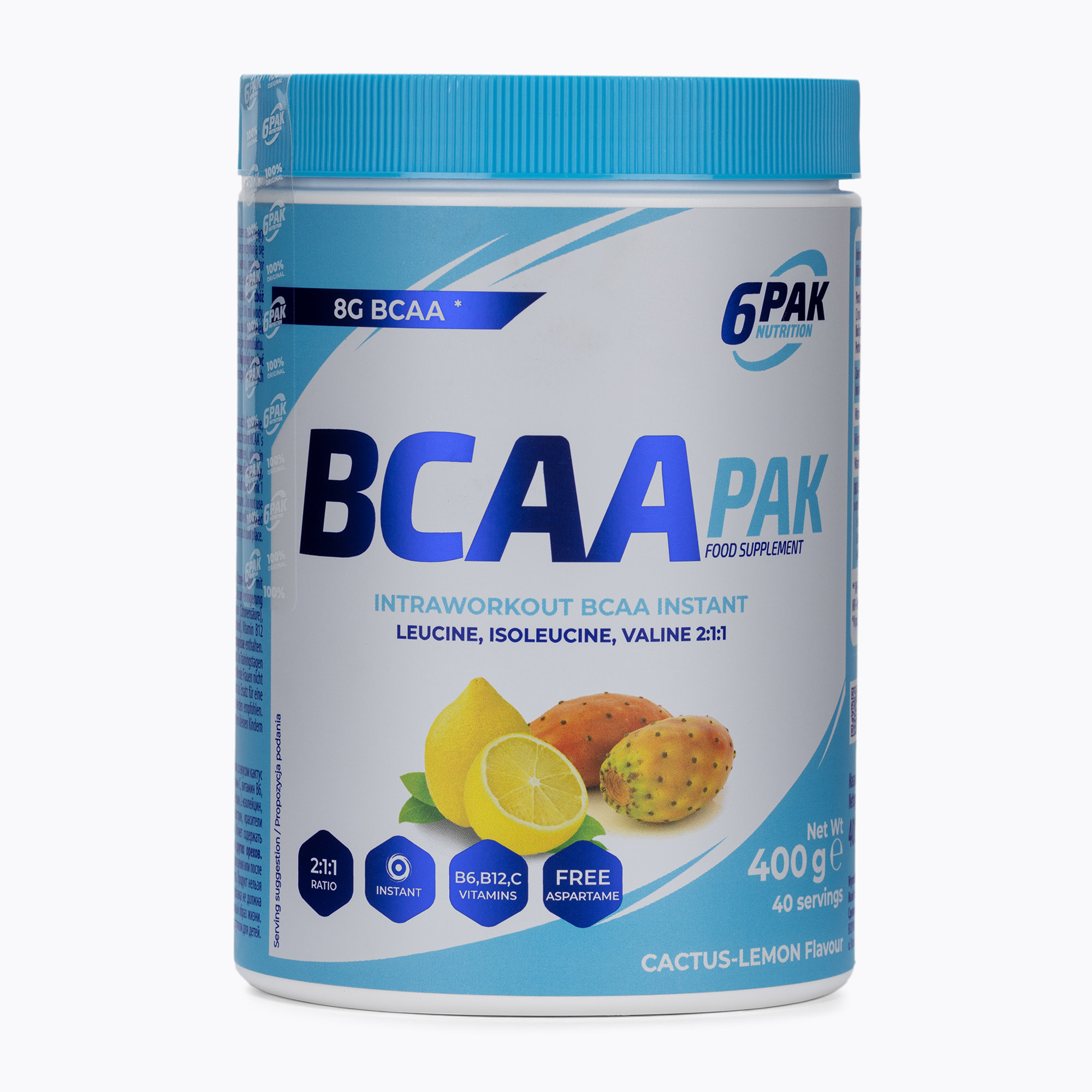 BCAA 6PAK PAK 400 g Cactus Limone (400 g) (BCAA PAK PAK/013#KAKCY)