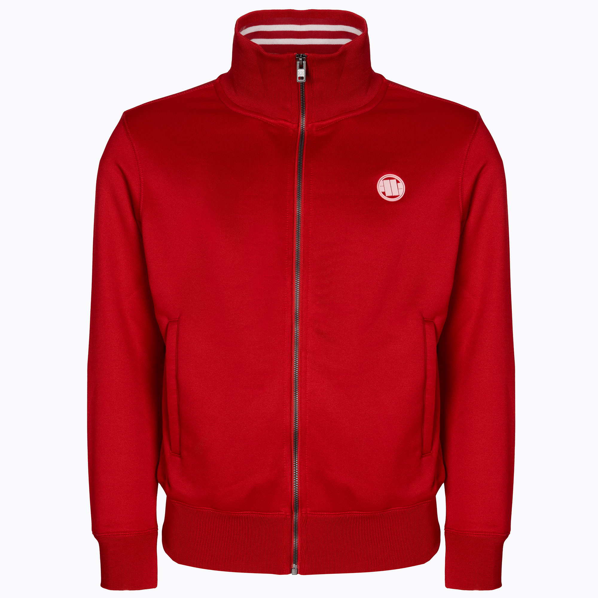 Felpa uomo Pitbull West Coast Oldschool Track Small Logo rosso