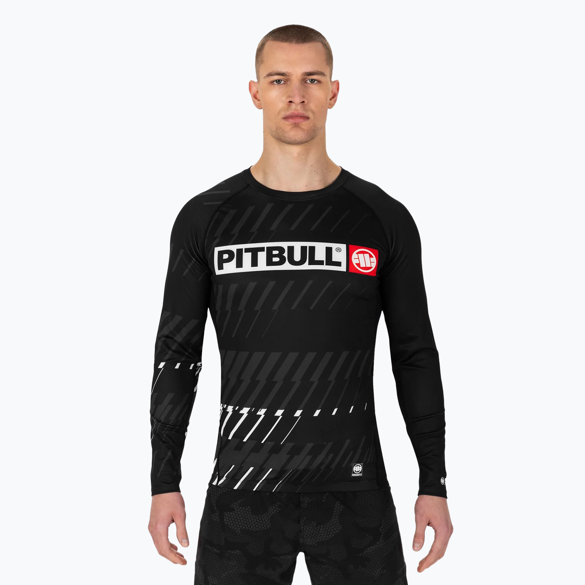 Rashguard Pitbull a maniche lunghe da uomo Street Dog nero (XXL) (Rashguard Street Dog 952253900003)
