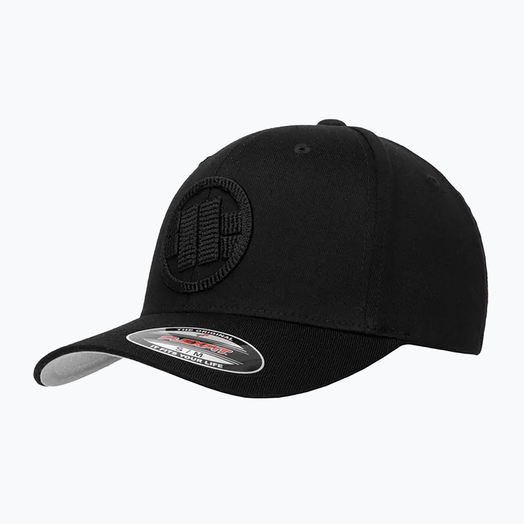 Cappello da baseball Pitbull Full Cap 3D 'Logo' nero (S-M) (Full Cap 3D "Logo" 623006900002)
