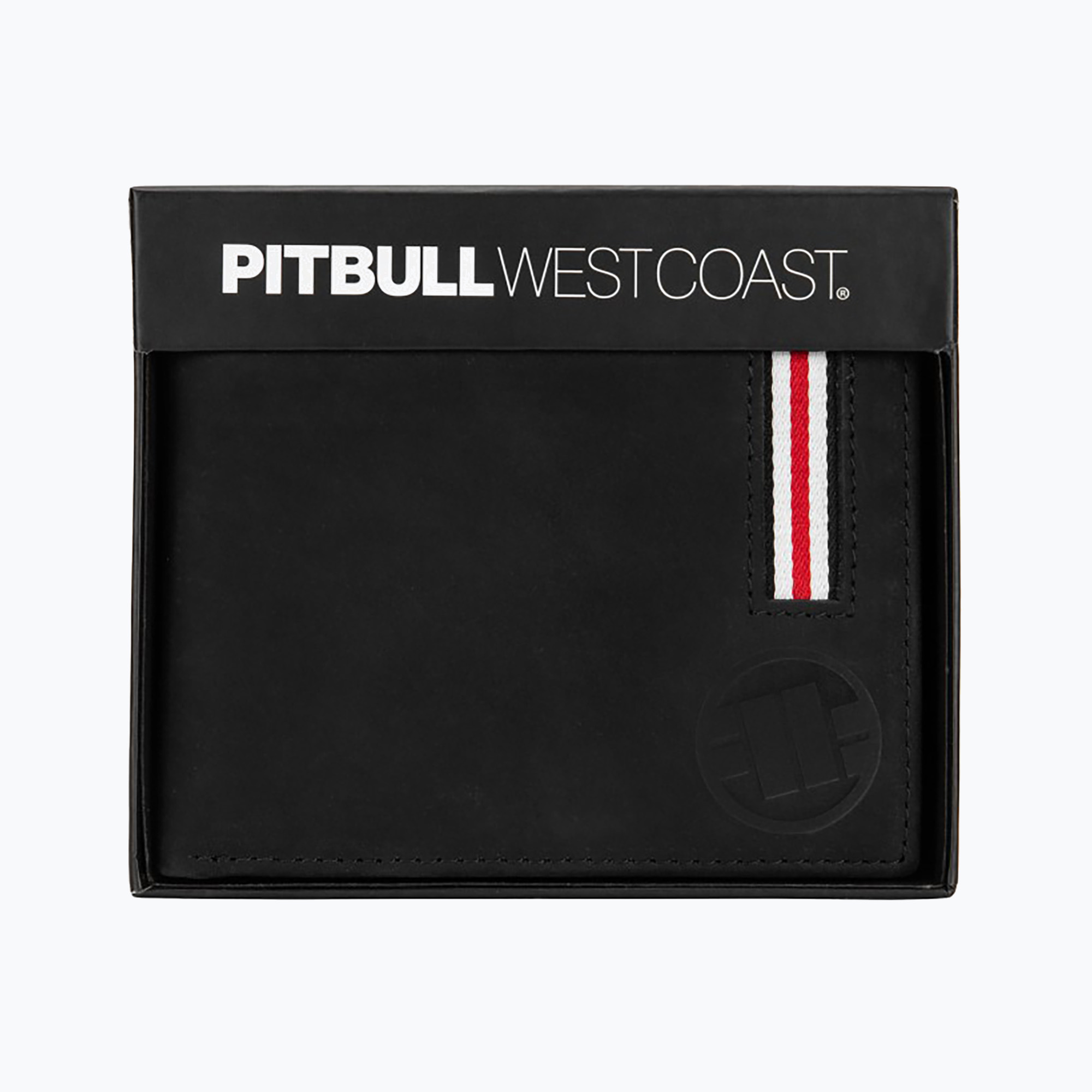 Pitbull Lin Wood 2 Portafoglio da uomo in pelle goffrata nero