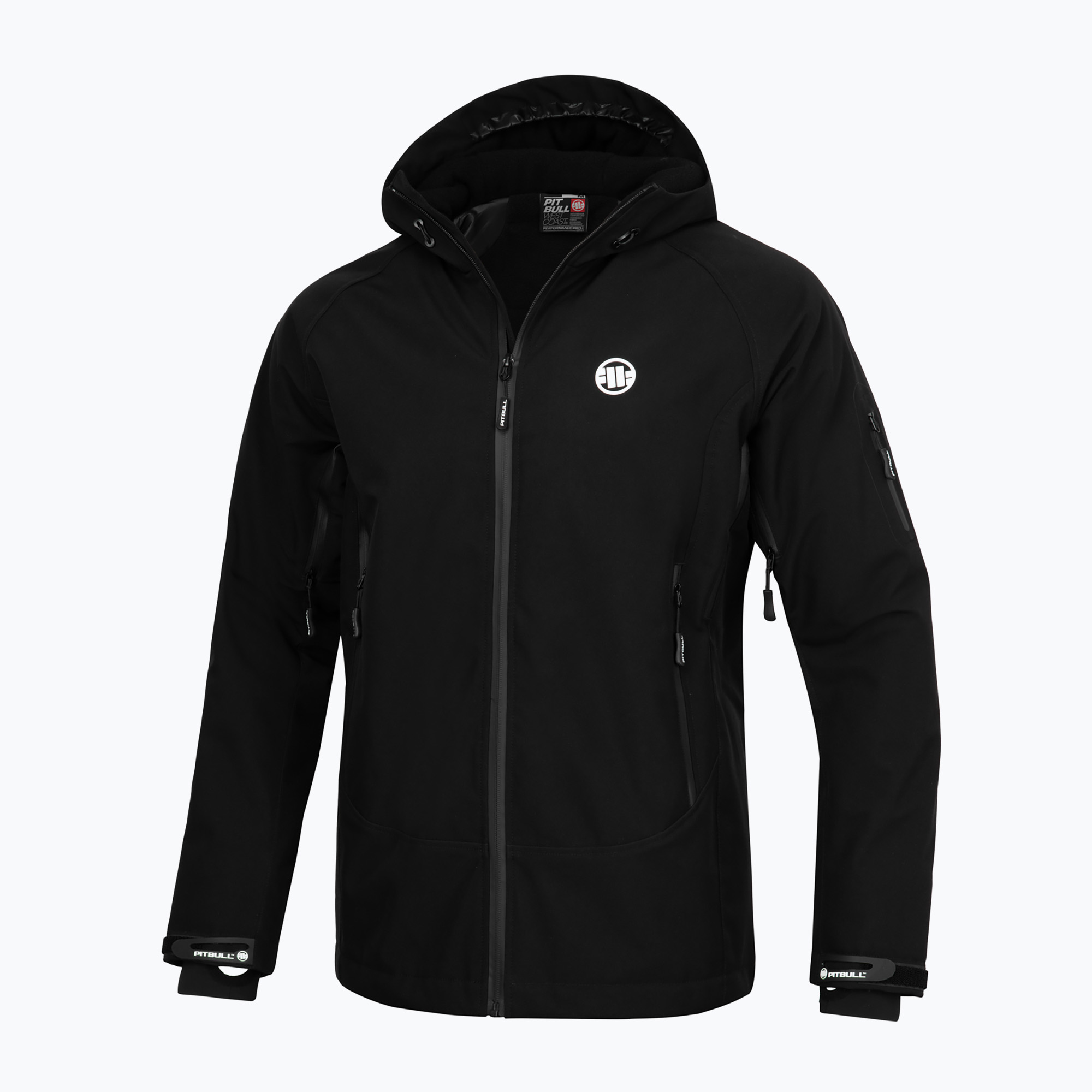 Pitbull West Coast Uomo Giacca invernale imbottita con cappuccio Rockfish nero (S) (Padded Rockfish Hooded 523029900001)