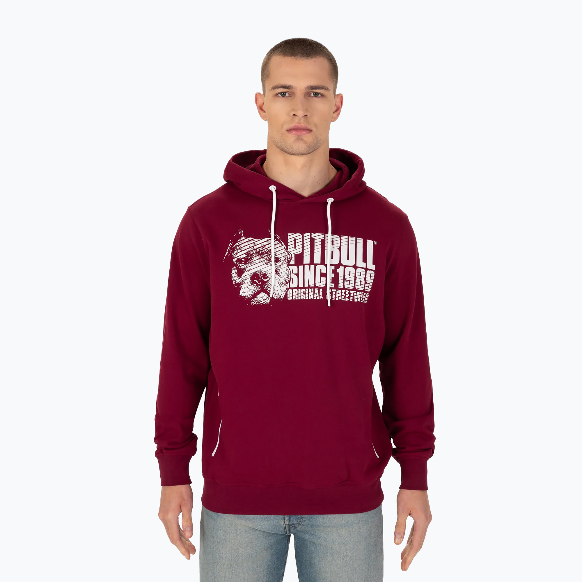 Felpa da uomo Pitbull West Coast Blood Dog con cappuccio nero (XXL) (Blood Dog Hooded 123013)