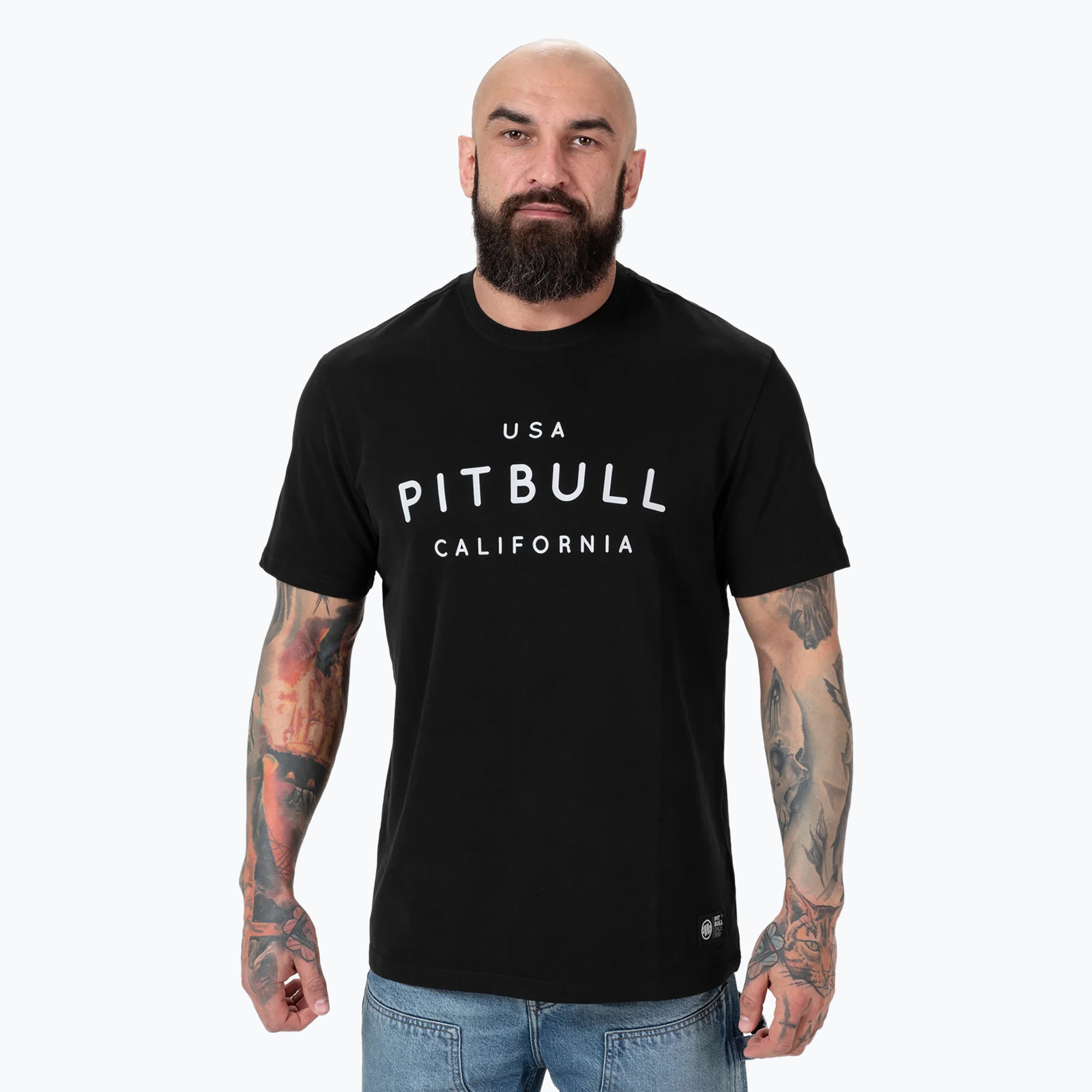 Maglietta Pitbull West Coast uomo Usa Cal nero (L) (Usa Cal 214044900001)
