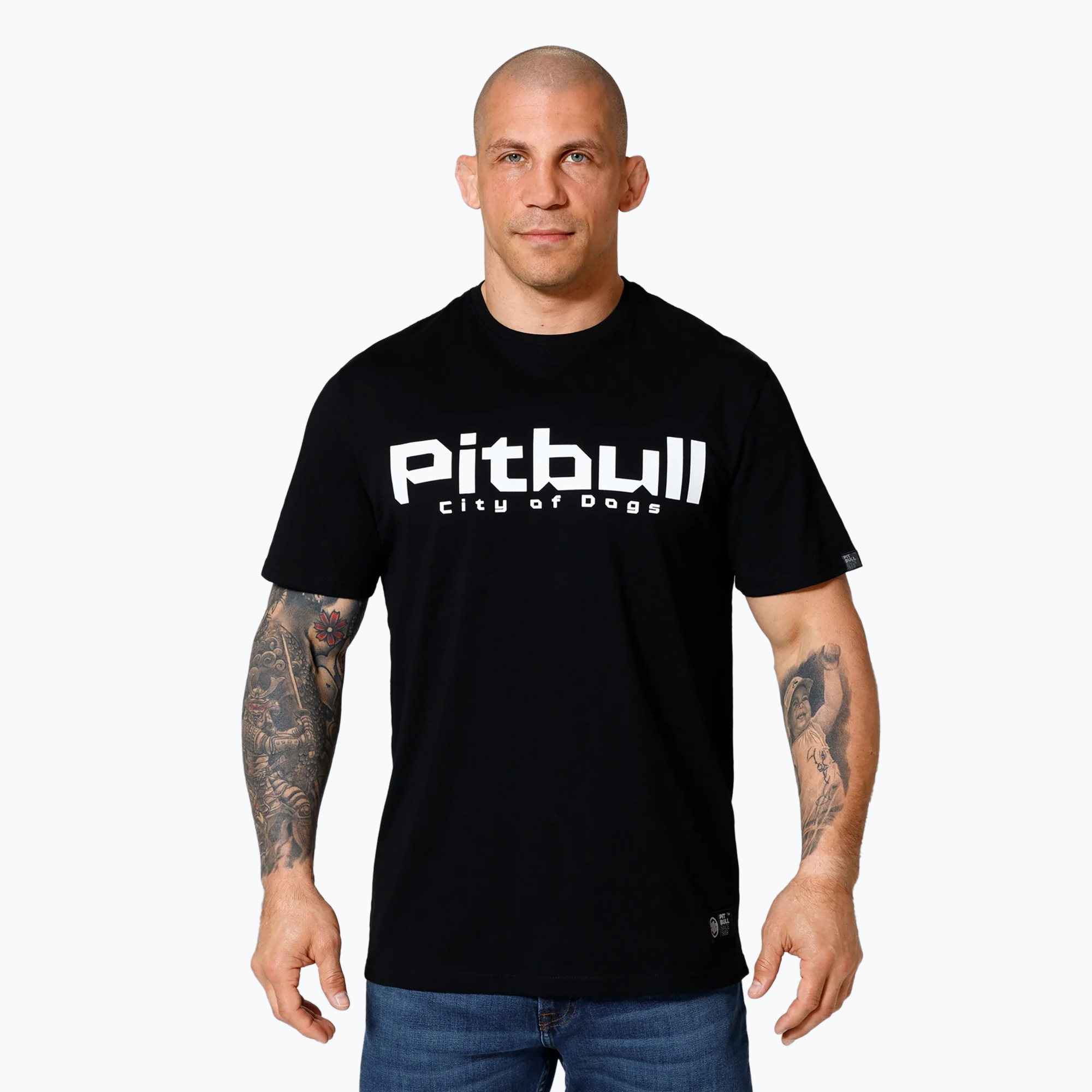 Pitbull West Coast City Of Dogs t-shirt da uomo 214047900002 nero (M) (City Of Dogs 214047900002)