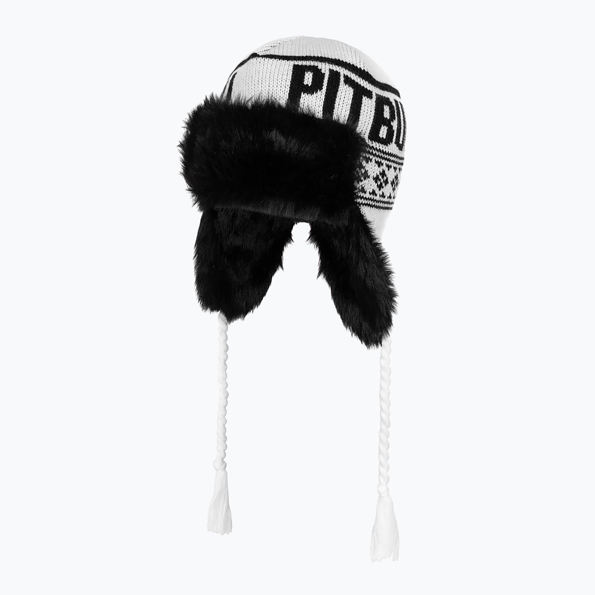 Berretto invernale Pitbull Beanie Mission Bay da uomo bianco/nero