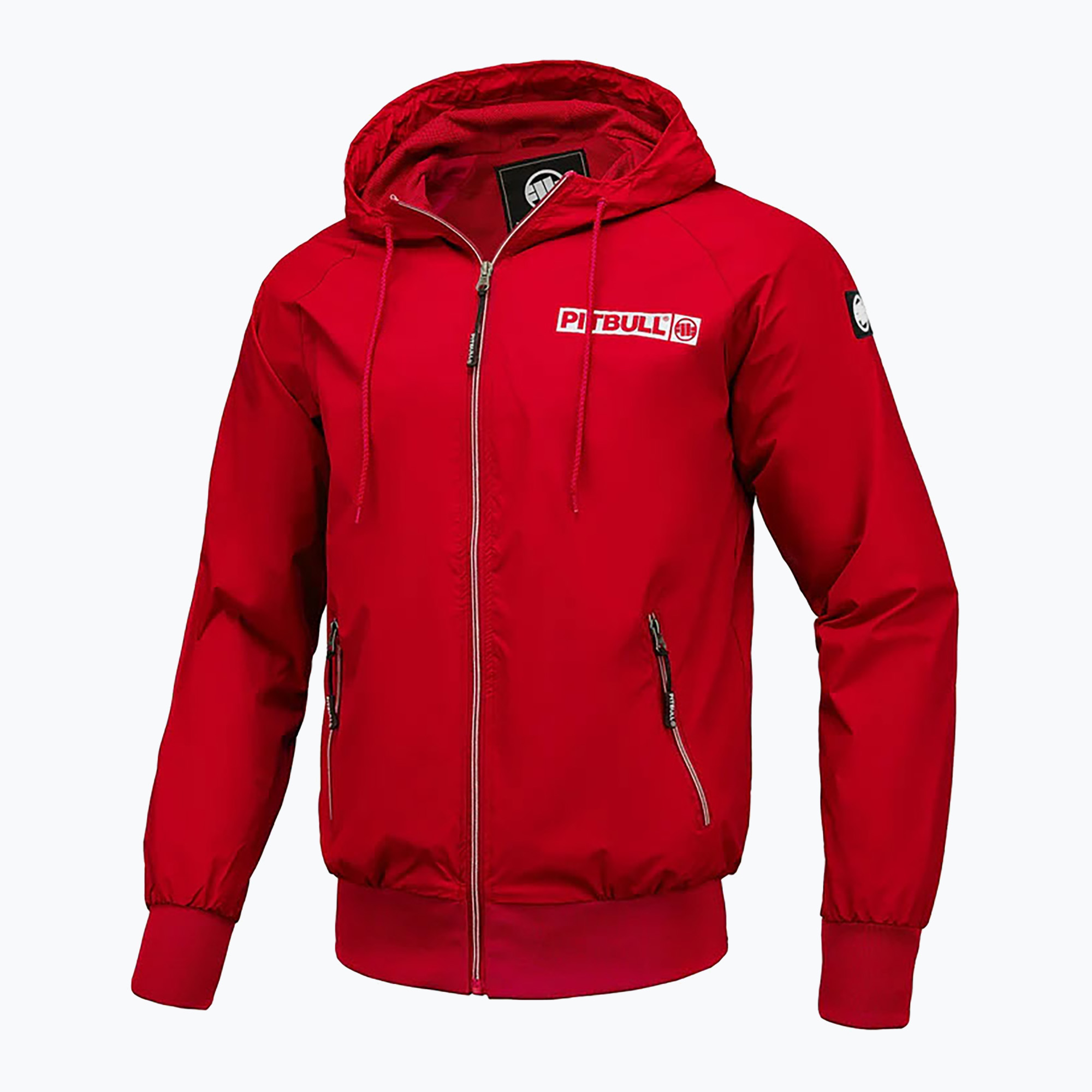 Pitbull giacca donna Aaricia Hilltop con cappuccio in nylon rosso fuoco (M) (Aaricia Hilltop Hooded Nylon 534011430000)