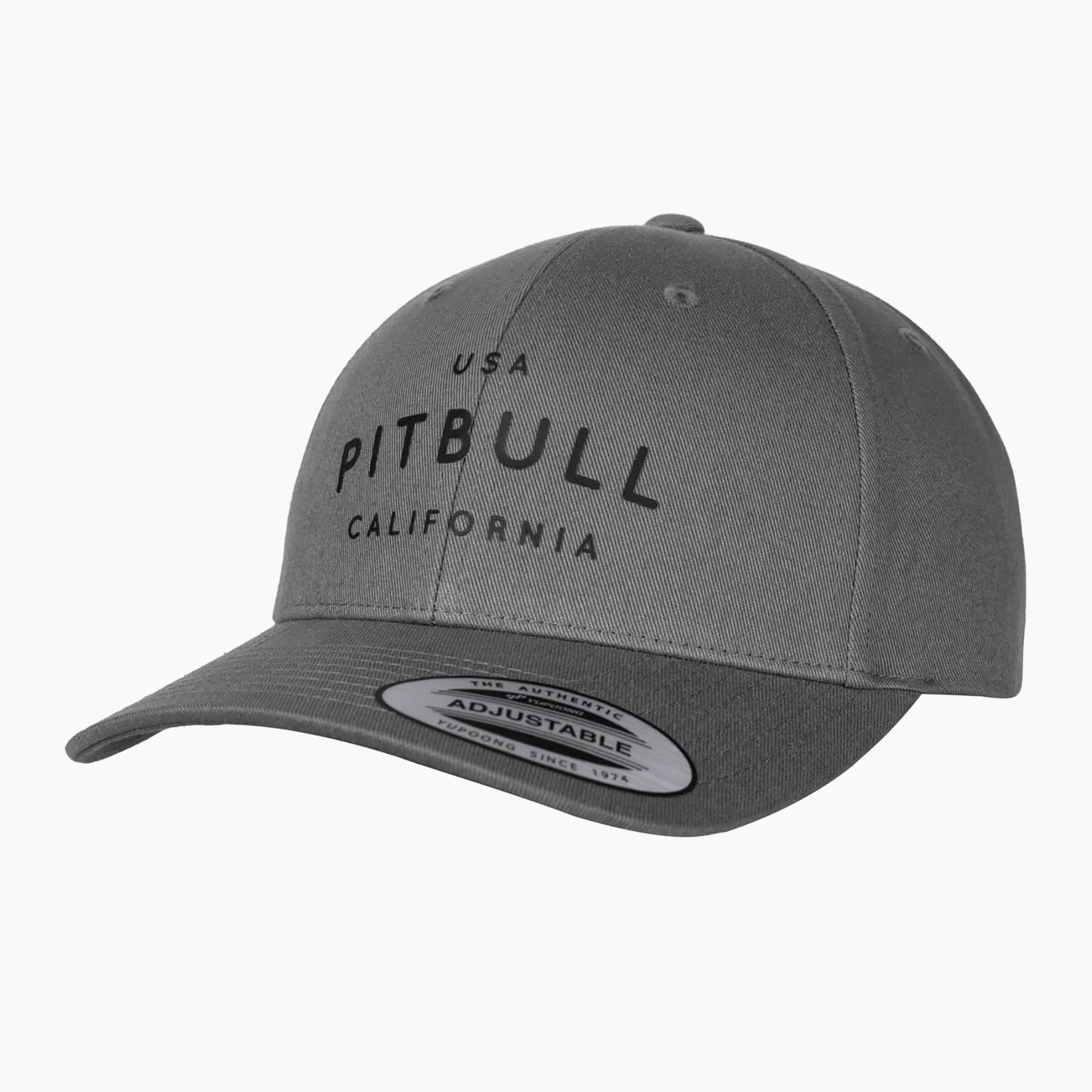 Pitbull Snapback ,,USA CAL" Cappello da baseball classico a basso profilo in grafite (Snapback ,,USA CAL" Classic Low Profile 625012170000)