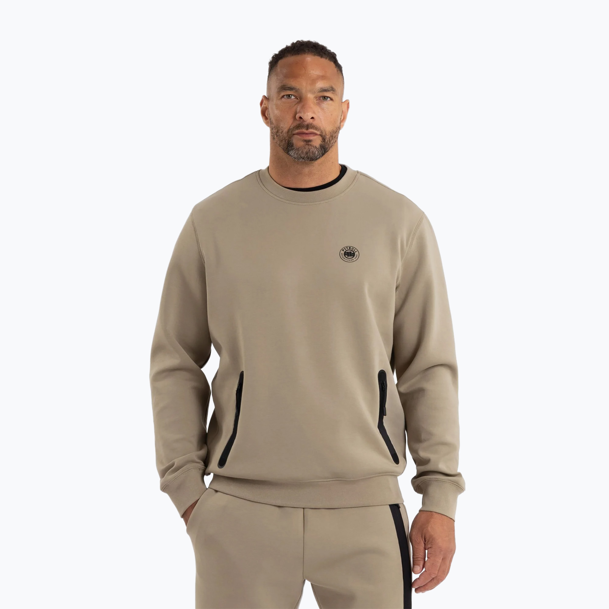 Felpa Pitbull Dogwood Crewneck da uomo sabbia scuro (XXL) (Dogwood Crewneck Sweatshirt 115040270001)
