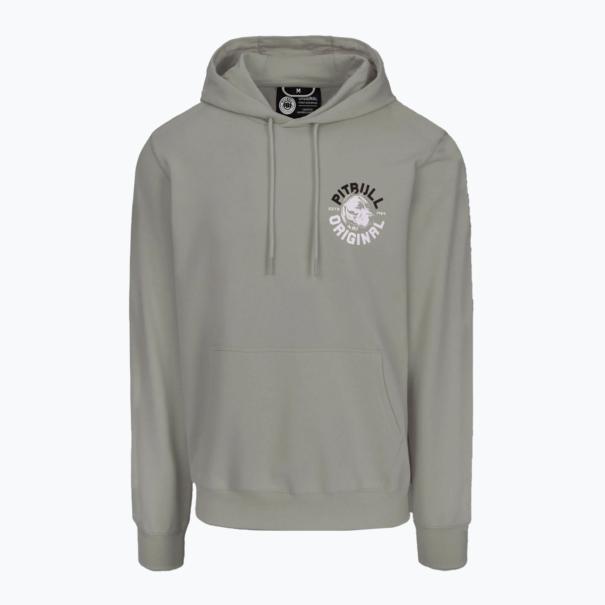 Felpa da uomo con cappuccio Pitbull Dog Sd dusty salvia (XL) (Dog Sd Hooded Sweatshirt 125051361004)