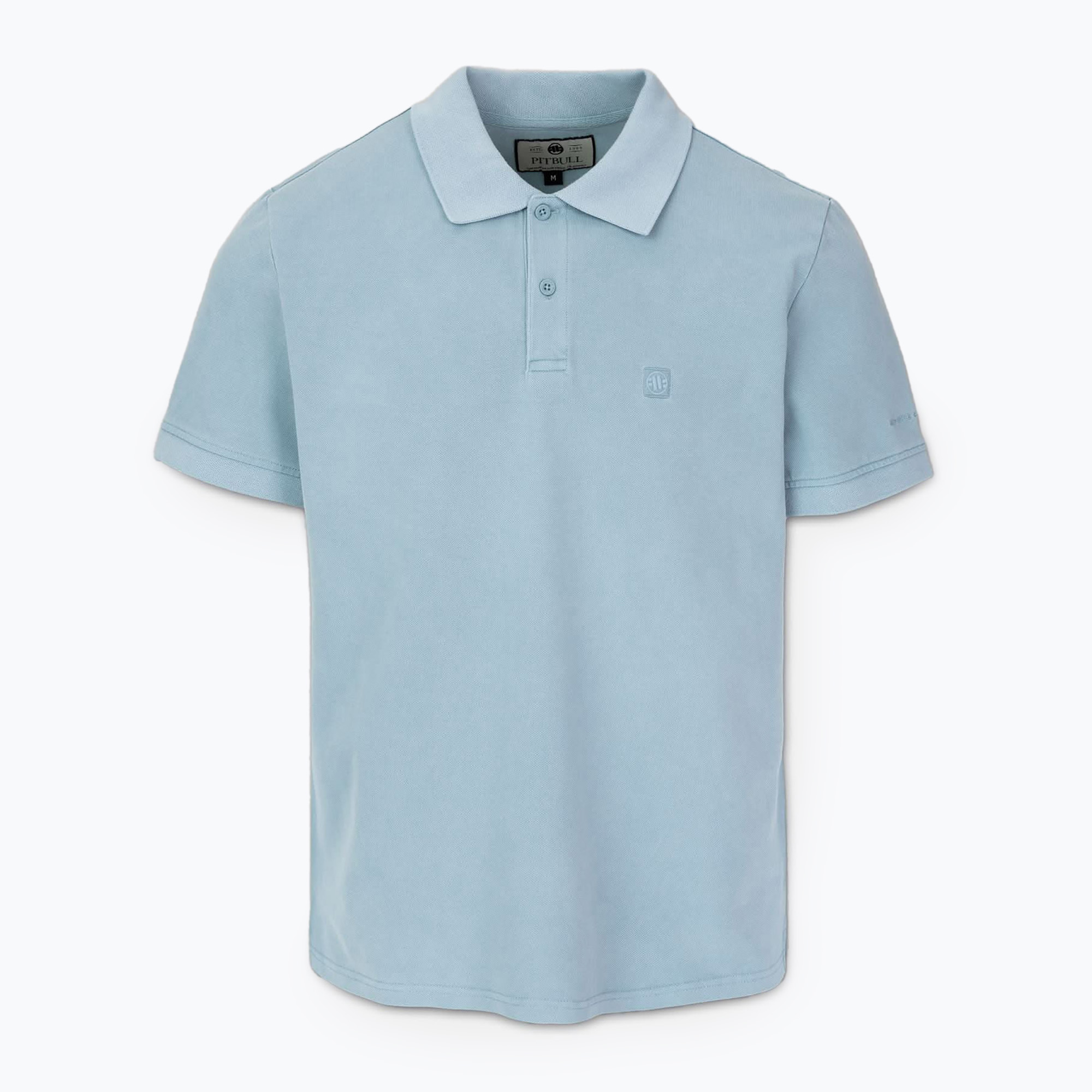 Polo Pitbull Washed Uomo blu lavato