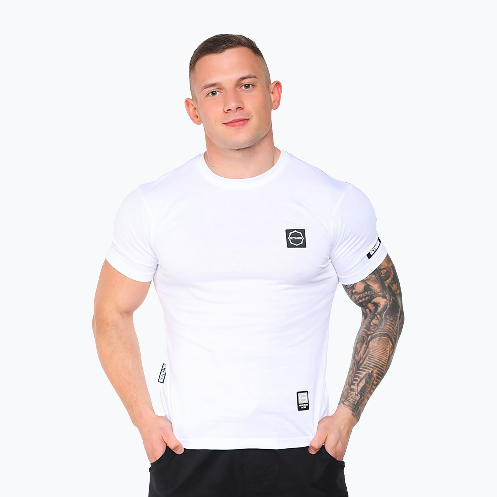 T-shirt Octagon uomo So many chances So many courage Logo bianco