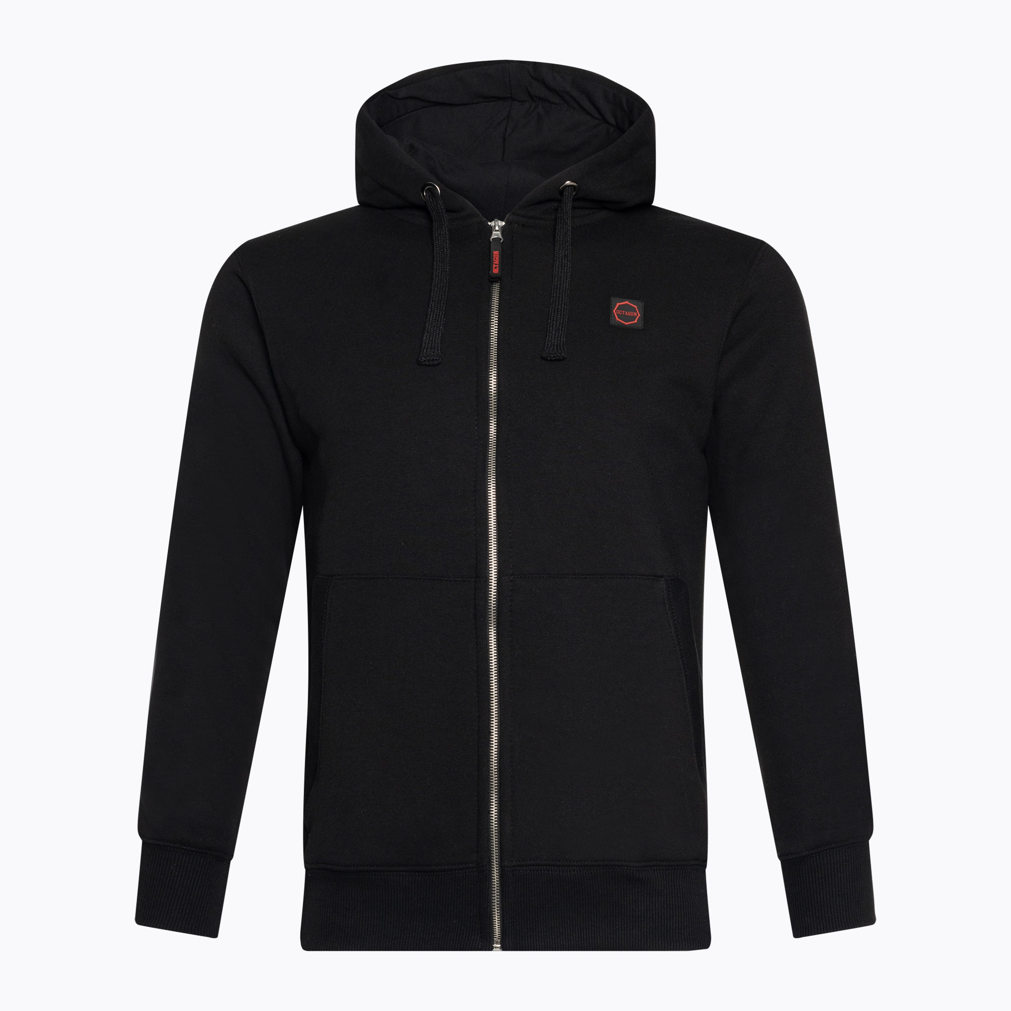 Felpa Octagon Zip Stripe uomo nero/rosso (M) (Zip Stripe)