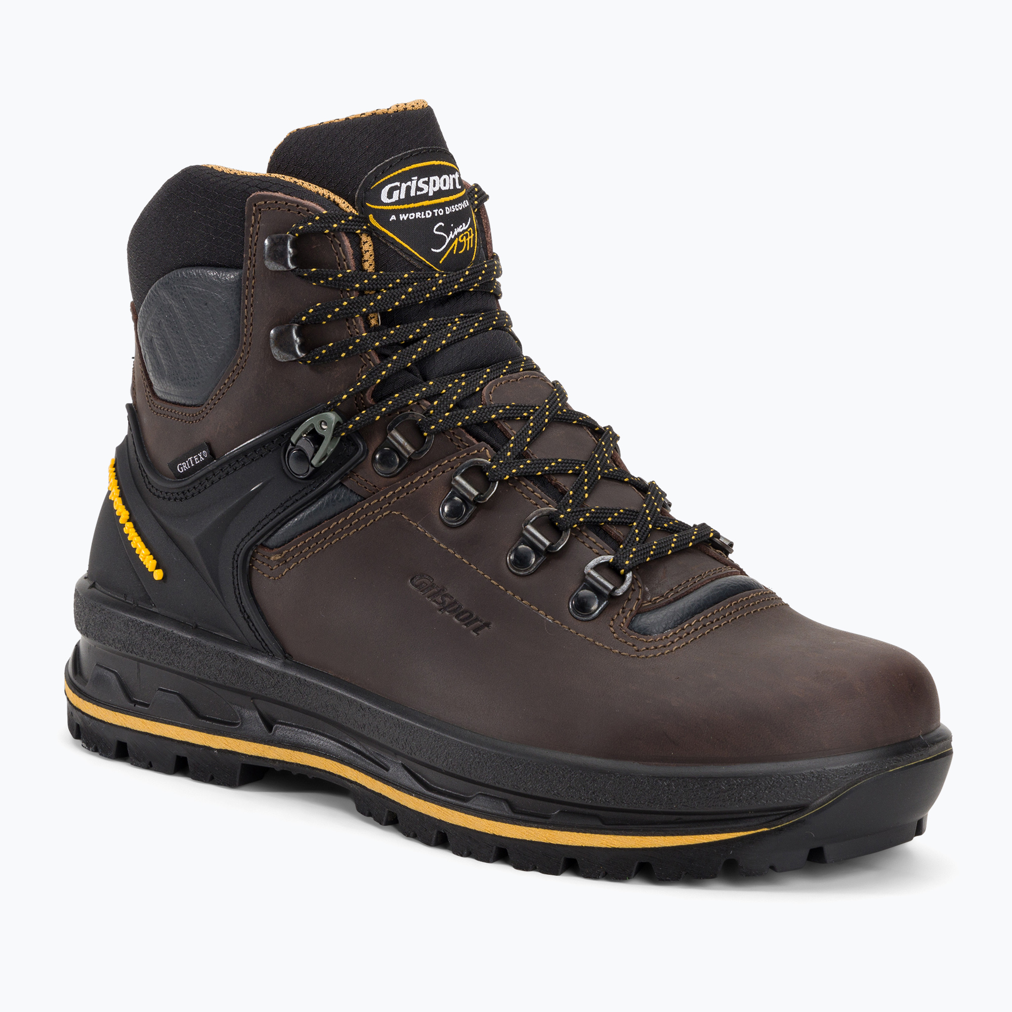 Scarponi da trekking Grisport da uomo 15003DV5G marrone scuro (46 EU) (15003DV5G)