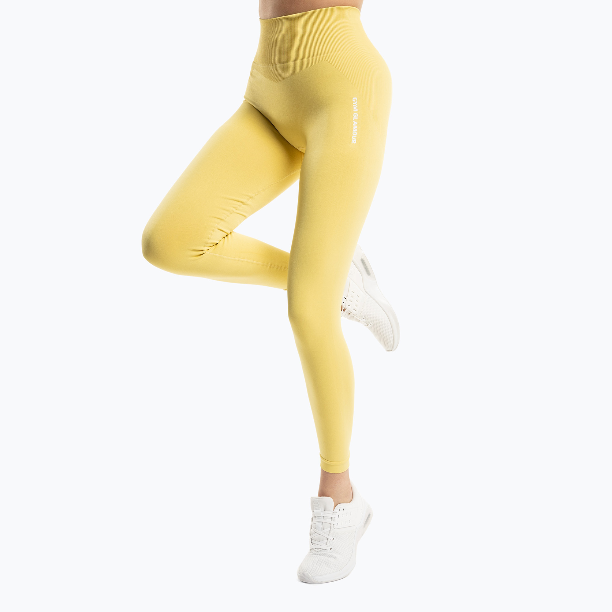 Leggings da allenamento da donna Gym Glamour Compress golden hour (XS) (Compress 451)
