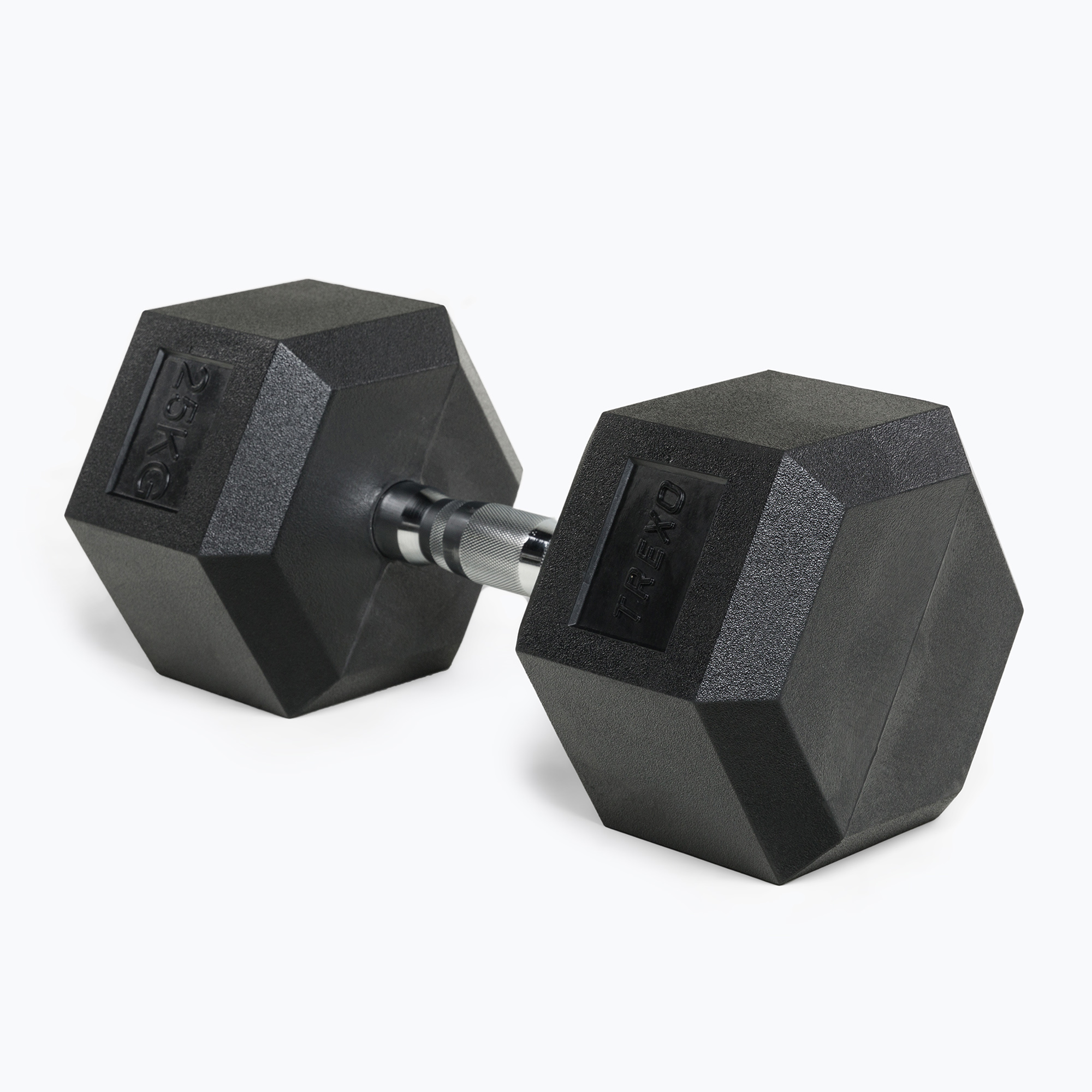 Manubri gommati TREXO Hex 25 kg (25 kg) (Hex HXD250)