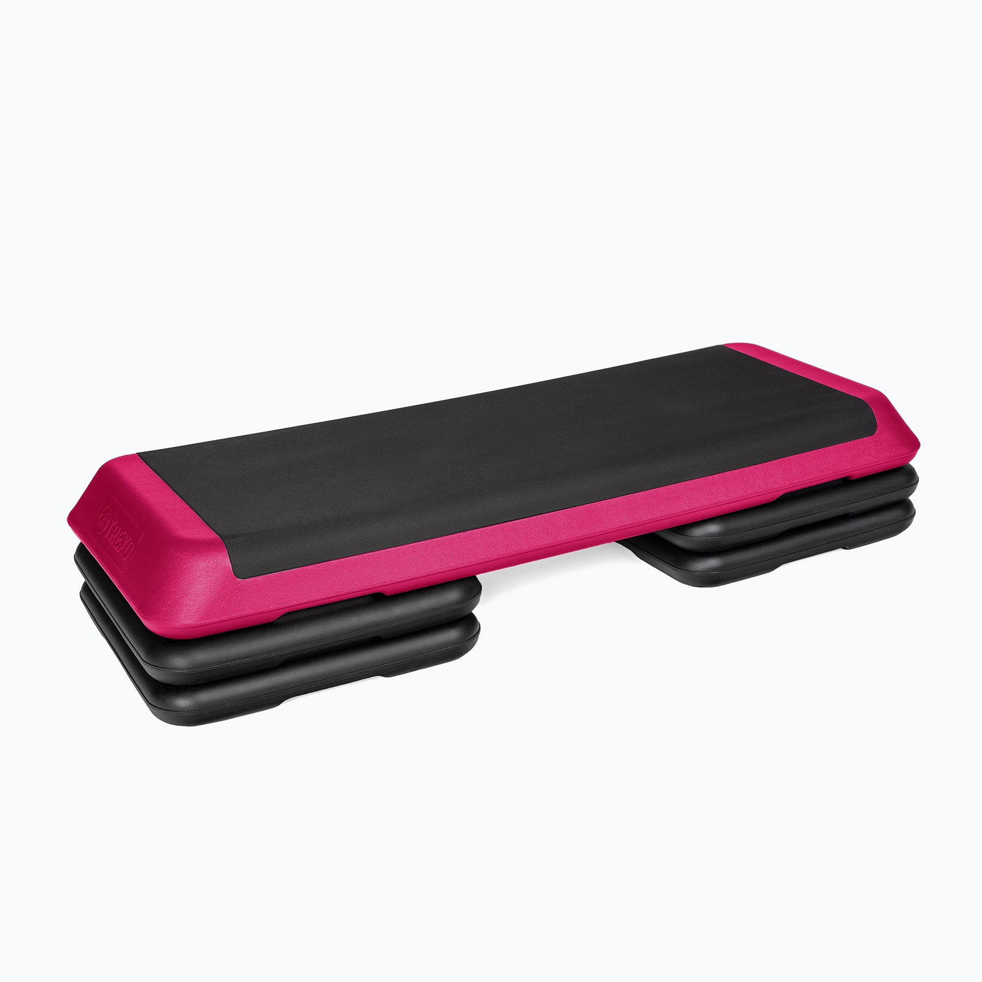 TREXO Stepper aerobico AS01 nero/rosa (109 x 41 x 20 cm) (TRX-AS01)