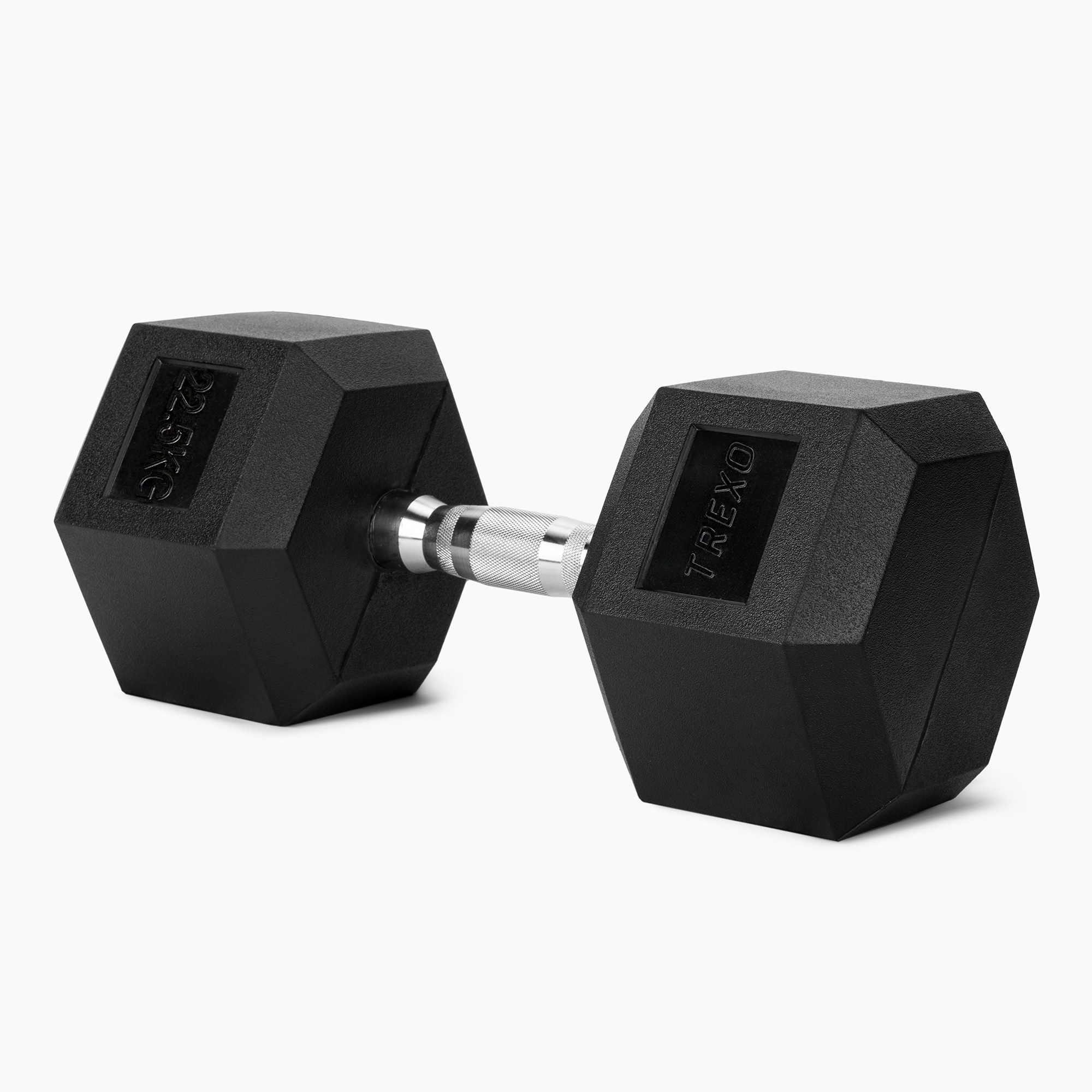 Manubri gommati TREXO Hex 22,5 kg (22.5 kg) (Hex HXD225)