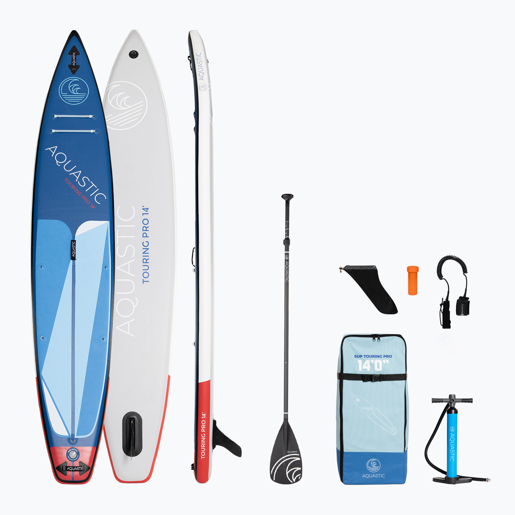 SUP AQUASTIC Touring Pro 14'0" blu (427 cm) (Touring Pro 14’0" AQS-SUP010)