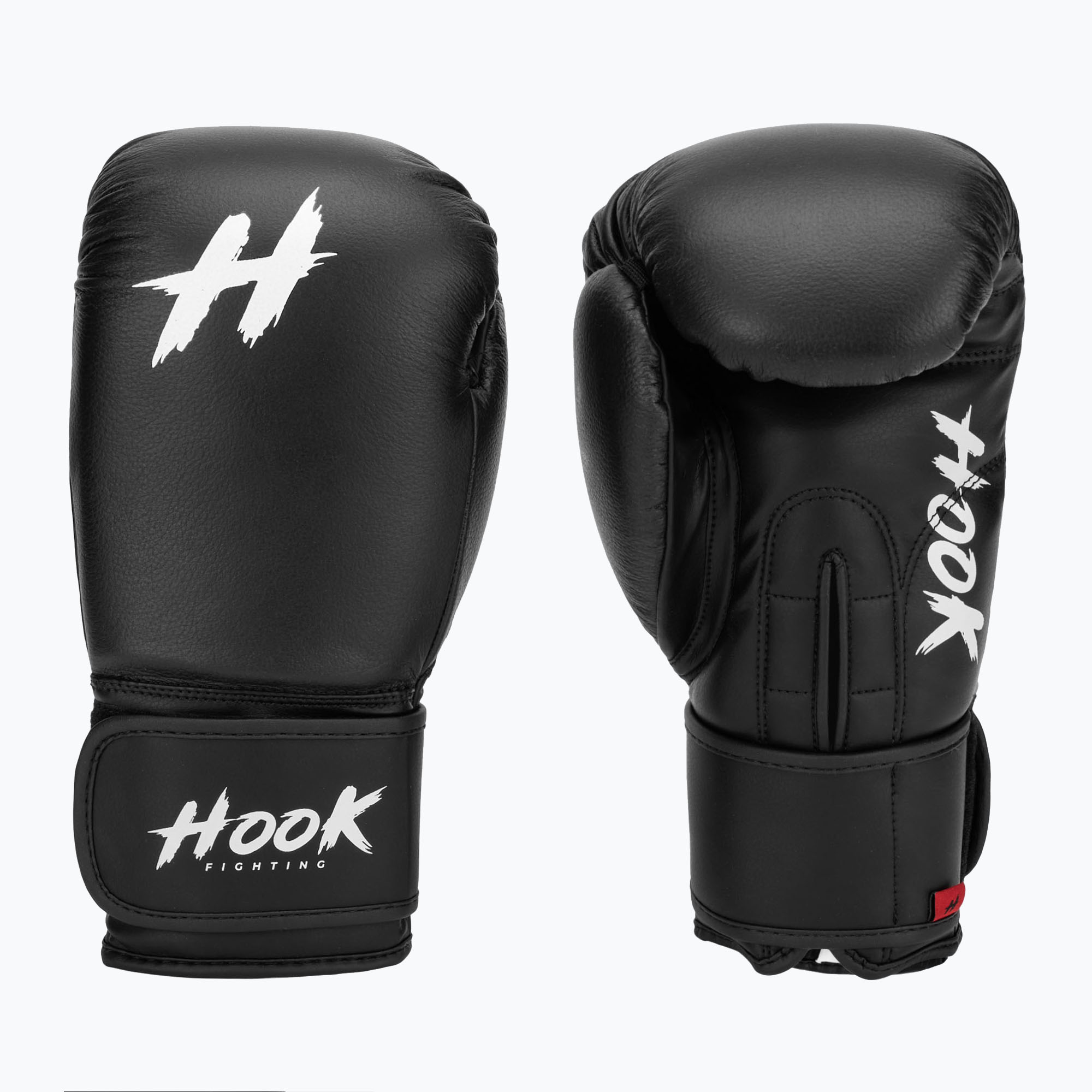 HOOK FIGHTING Ready to Fight Guanti da boxe in pelle neri (12oz) (Ready to Fight TX0-B4M0025)