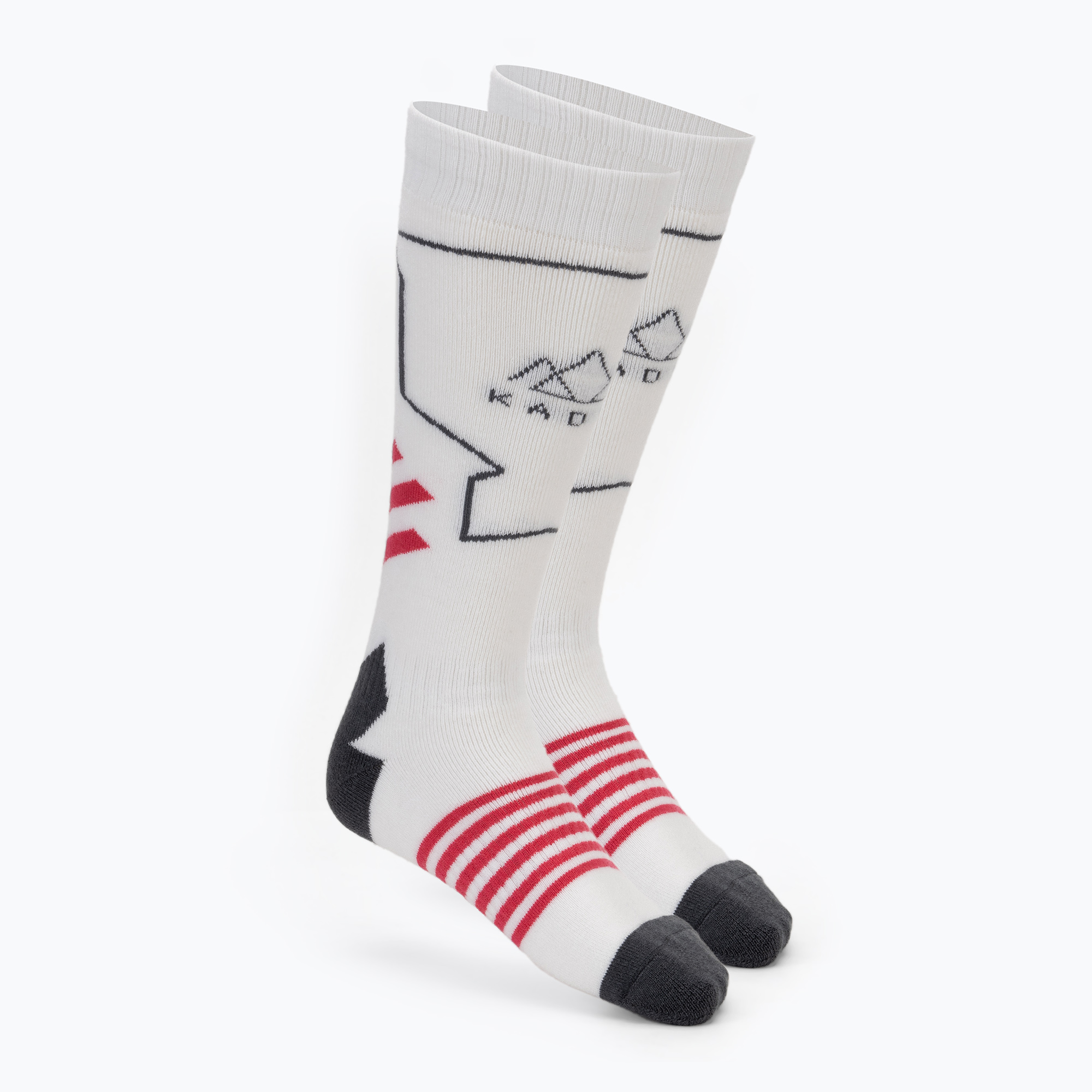 Calze da sci da donna KADVA Skio W bianco/rosa (35/37) (Skio W KDV-B4AP046-WHT)