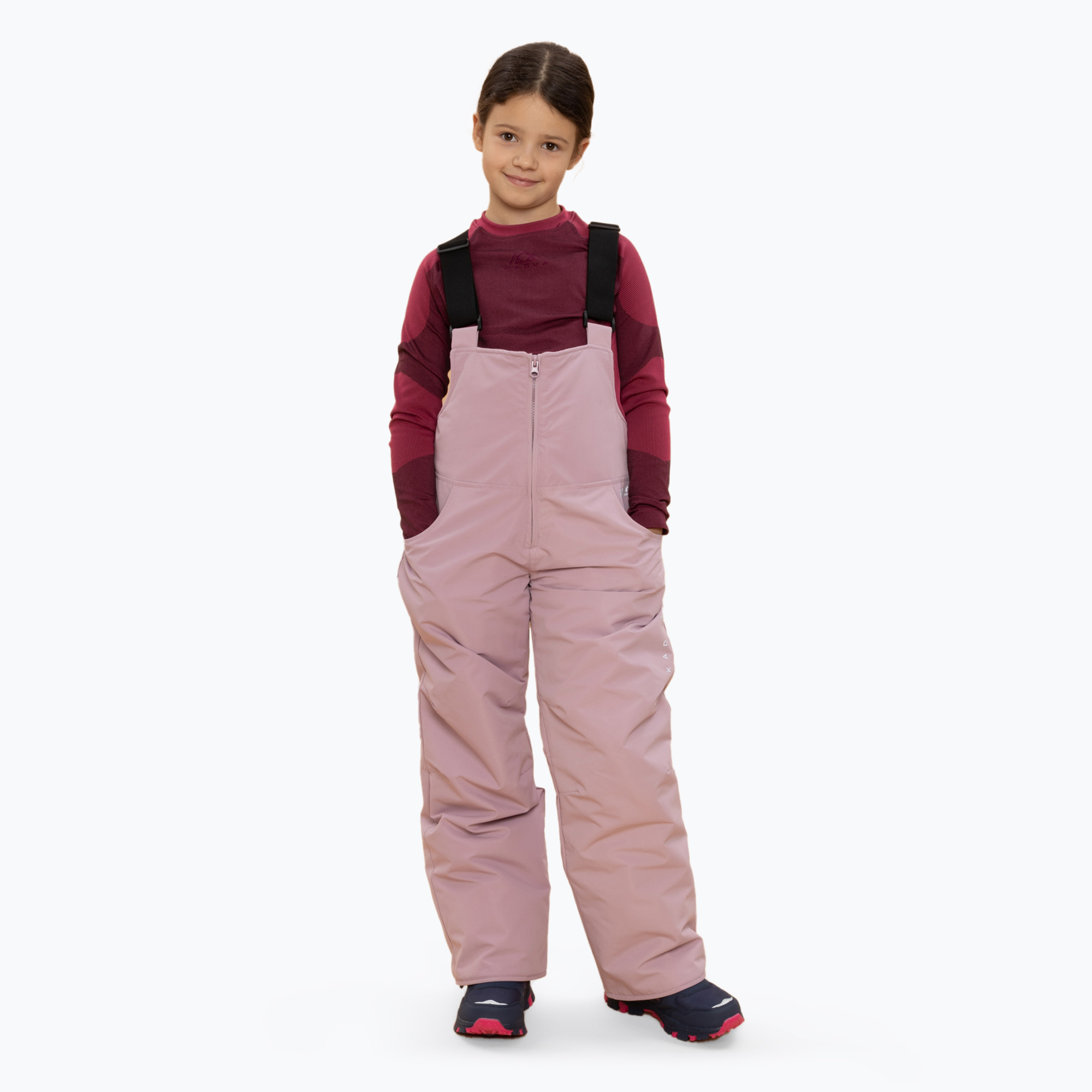 KADVA Skiro Pants Jrg pantaloni da sci per bambini rosa (128) (Skiro Pants Jrg KDV-B4AP064-PNK)