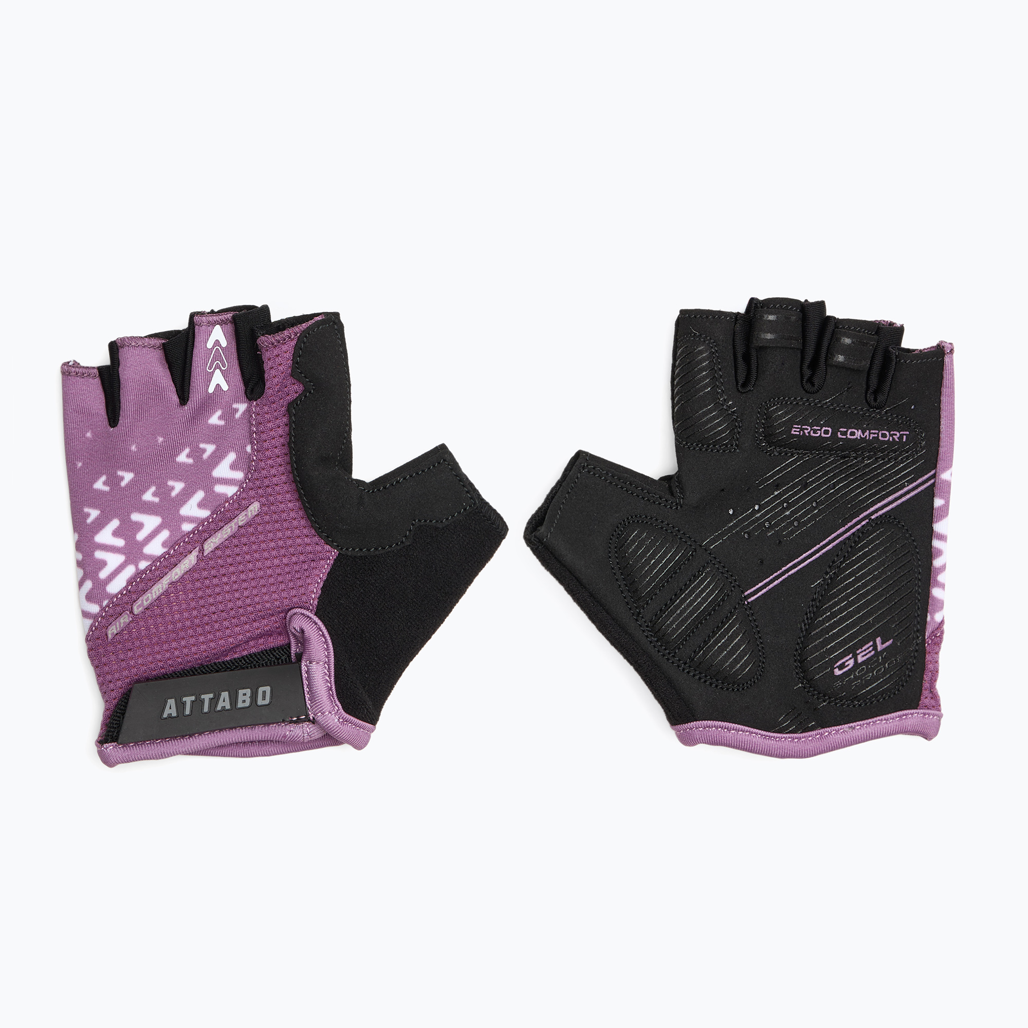 Guanti da ciclismo per bambini ATTABO Vito JRG gel antiurto rosa/nero (L) (Vito Jrg ATB-B5AP006-VIO)