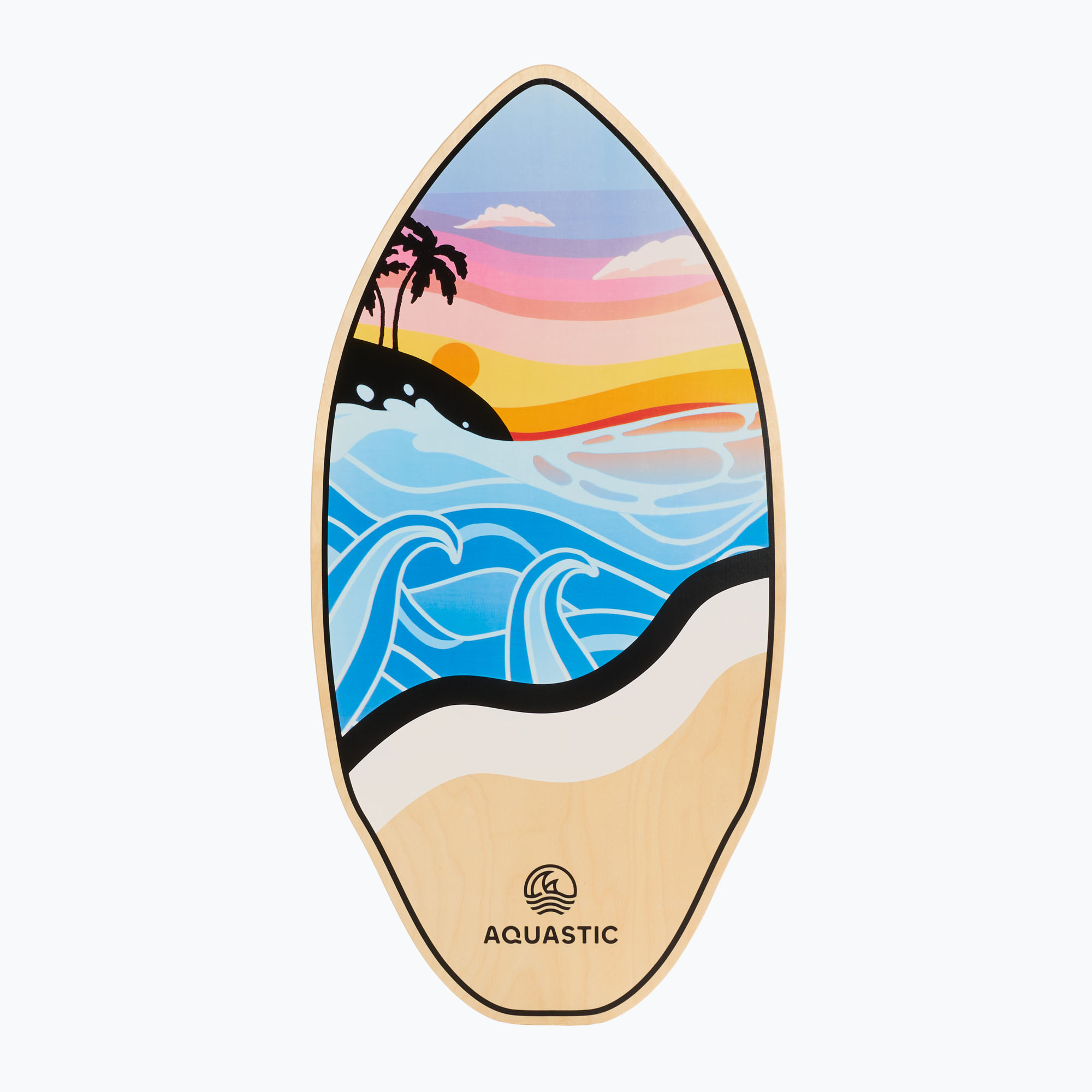 AQUASTIC Lagune skimboard 39" colore (99 x 49 cm) (Lagune 39" AQS-B5I186-NC)