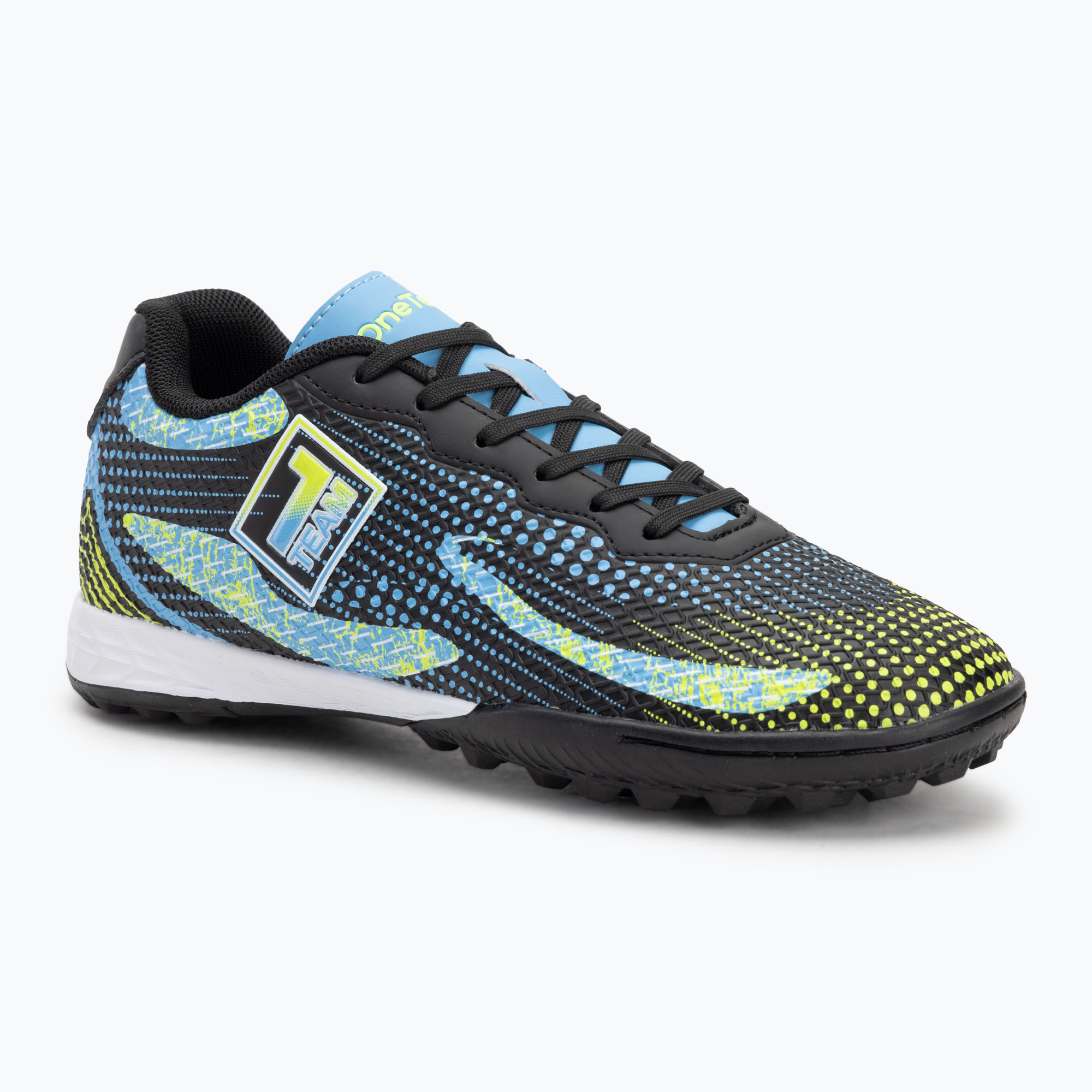Scarpe da calcio OneTeam Robero Teen TF da bambino nero/blu (40) (Robero Teen TF OTM-B5AP008-BLK)