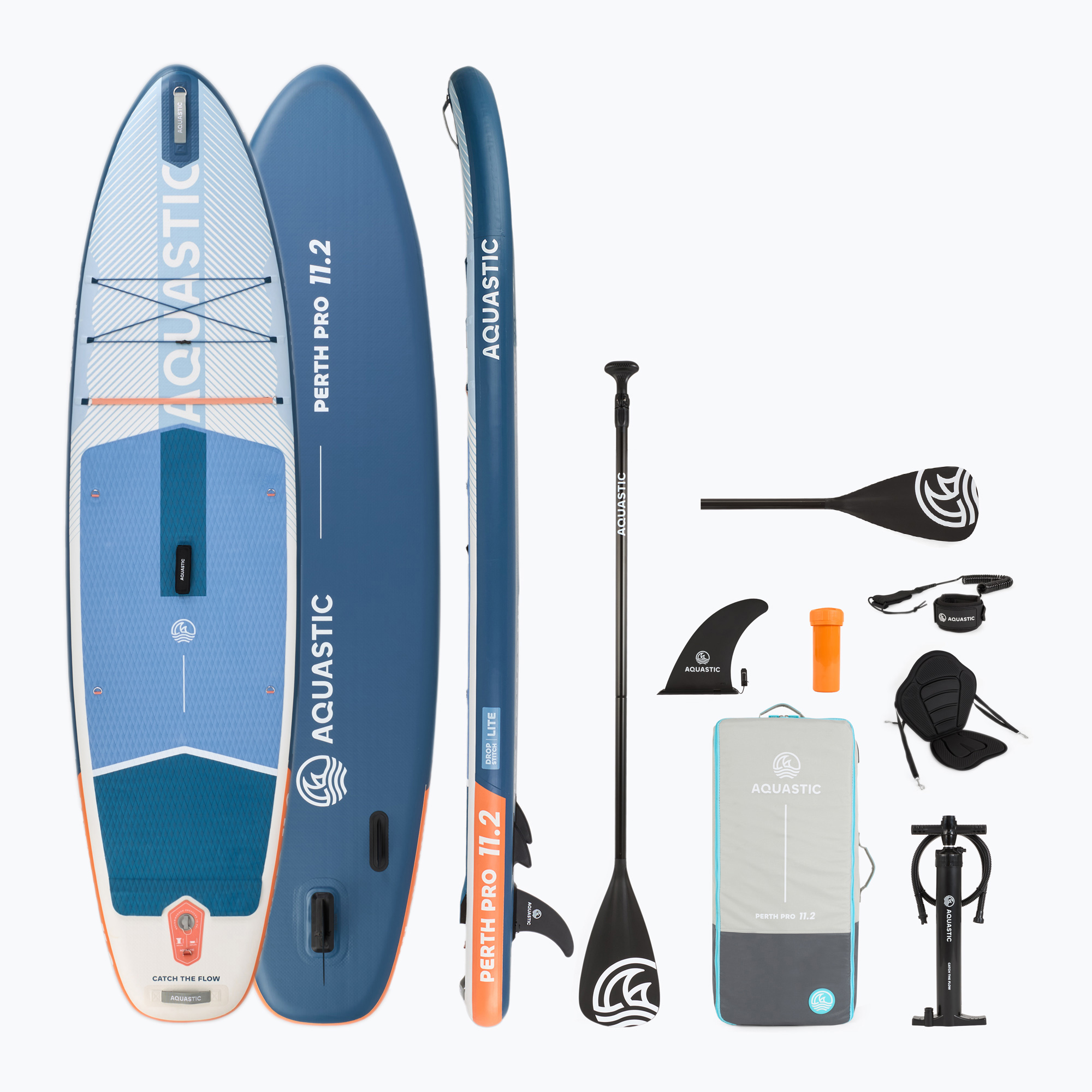 SUP AQUASTIC Perth Pro 11'2" tavola bianca allround (340 cm) (Perth Pro 11'2" allround AQS-B5I021-WT)