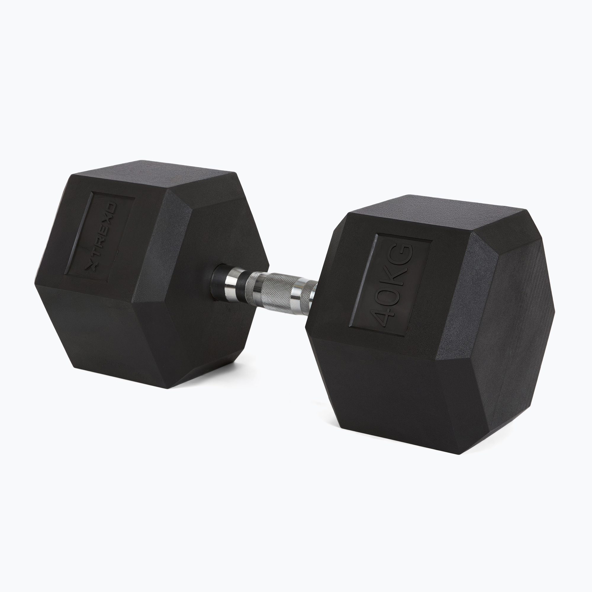 Manubri gommati TREXO Hex 40 kg