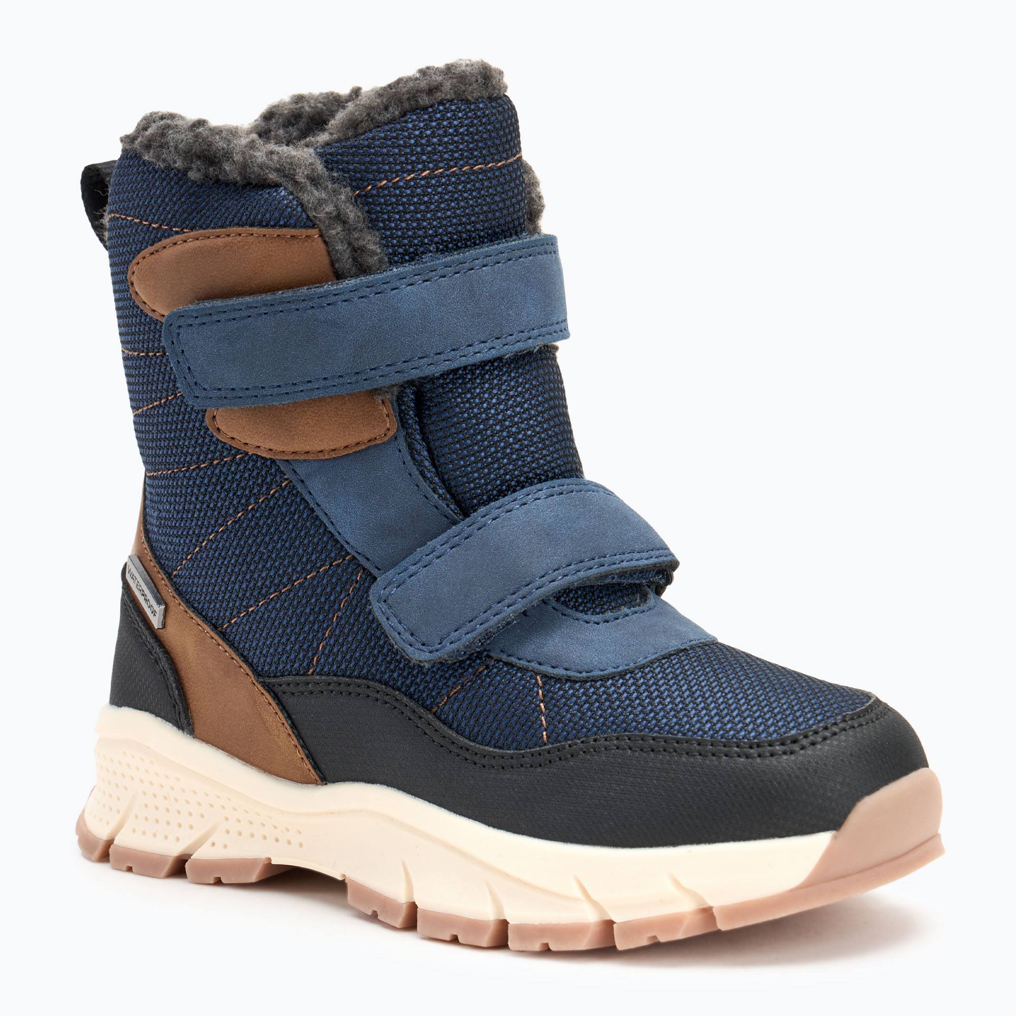 KADVA Nevad WP Jrb stivali da neve per bambini blu navy (32) (Nevad WP Jrb KDV-B4AP007-NAV)