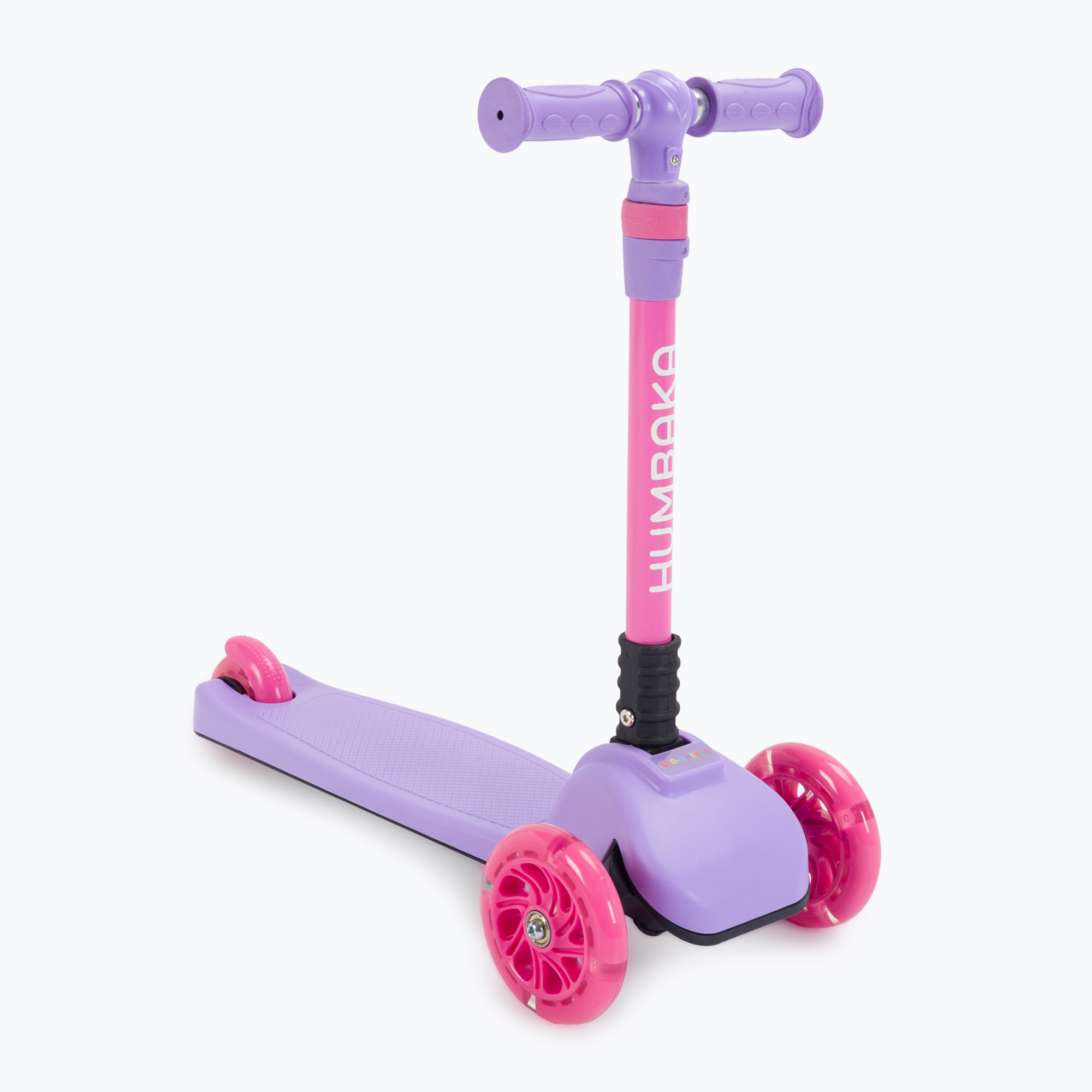 HUMBAKA Starshine LED monopattino a tre ruote per bambini viola