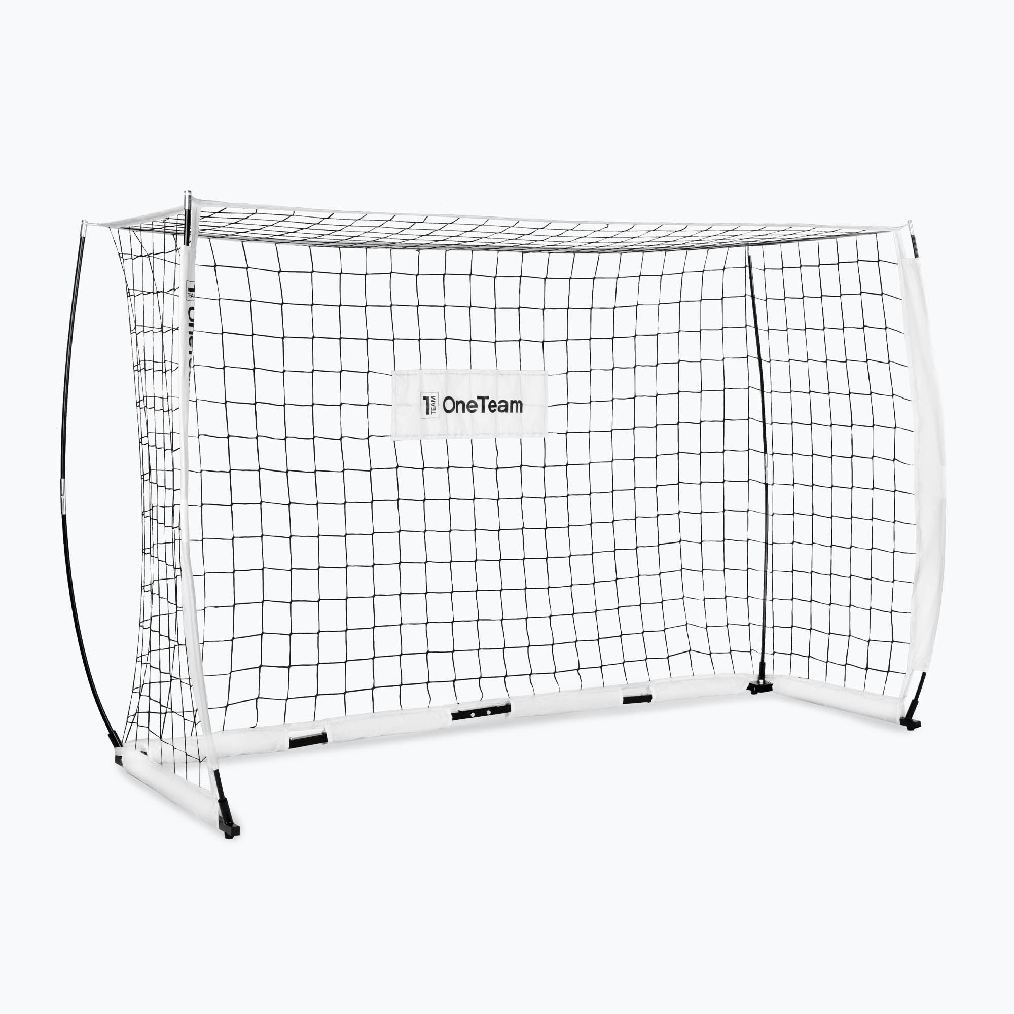 OneTeam Flex Porta da calcio quadrata 240 x 150 cm bianca (240 x 150 x 80 cm) (Flex Square OT-B4W003-WT)