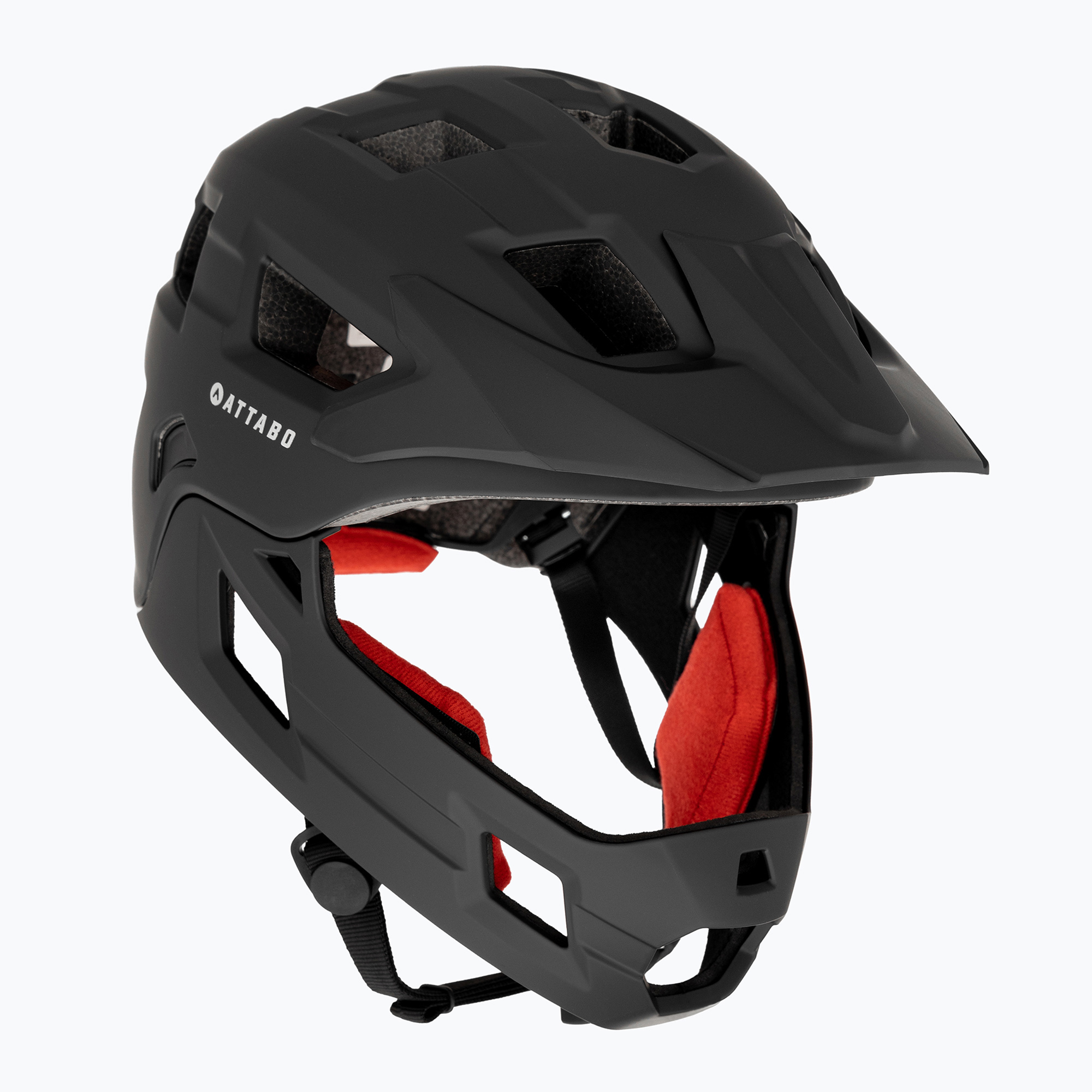 Casco da bici per bambini ATTABO Predator nero (50-55 cm) (Predator ATB-PDR00S-BK)