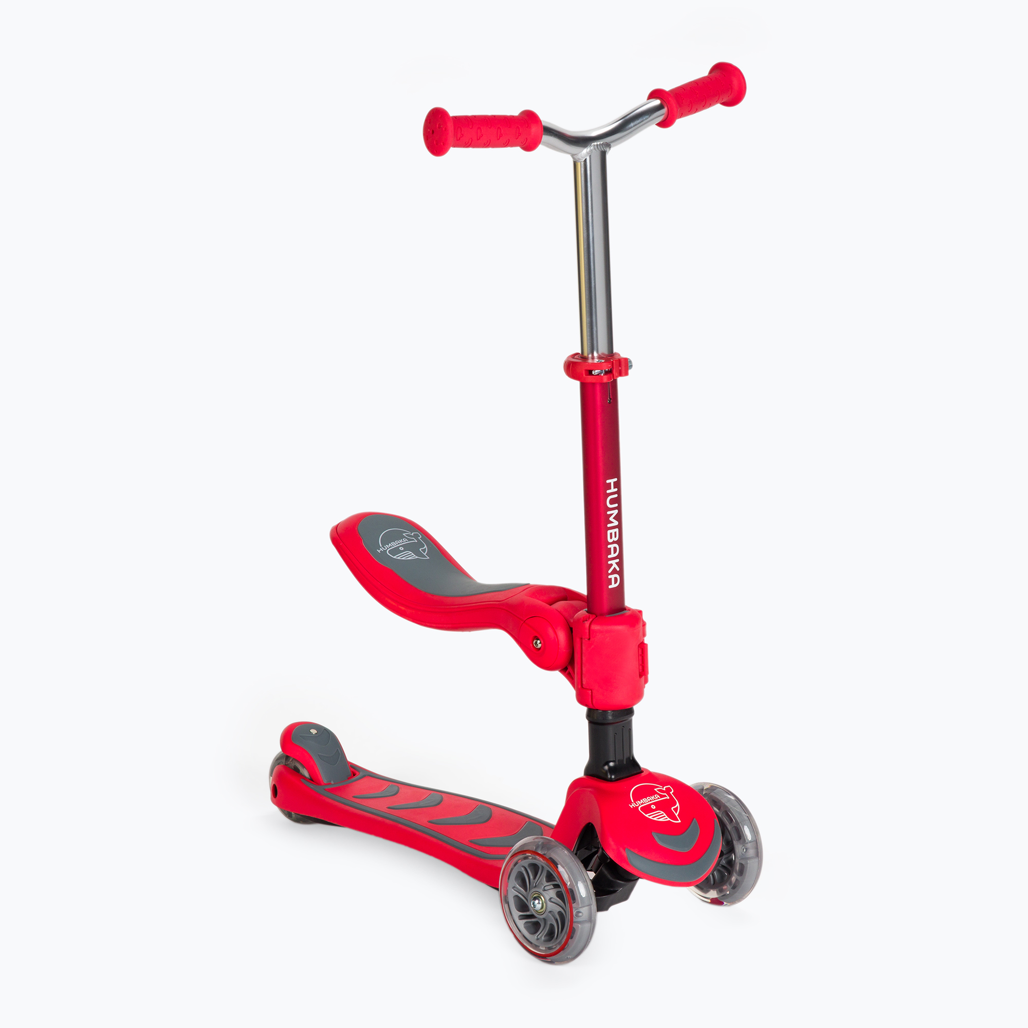 HUMBAKA Mini Y, monopattino triciclo per bambini rosso (Mini Y HBK-S6Y)