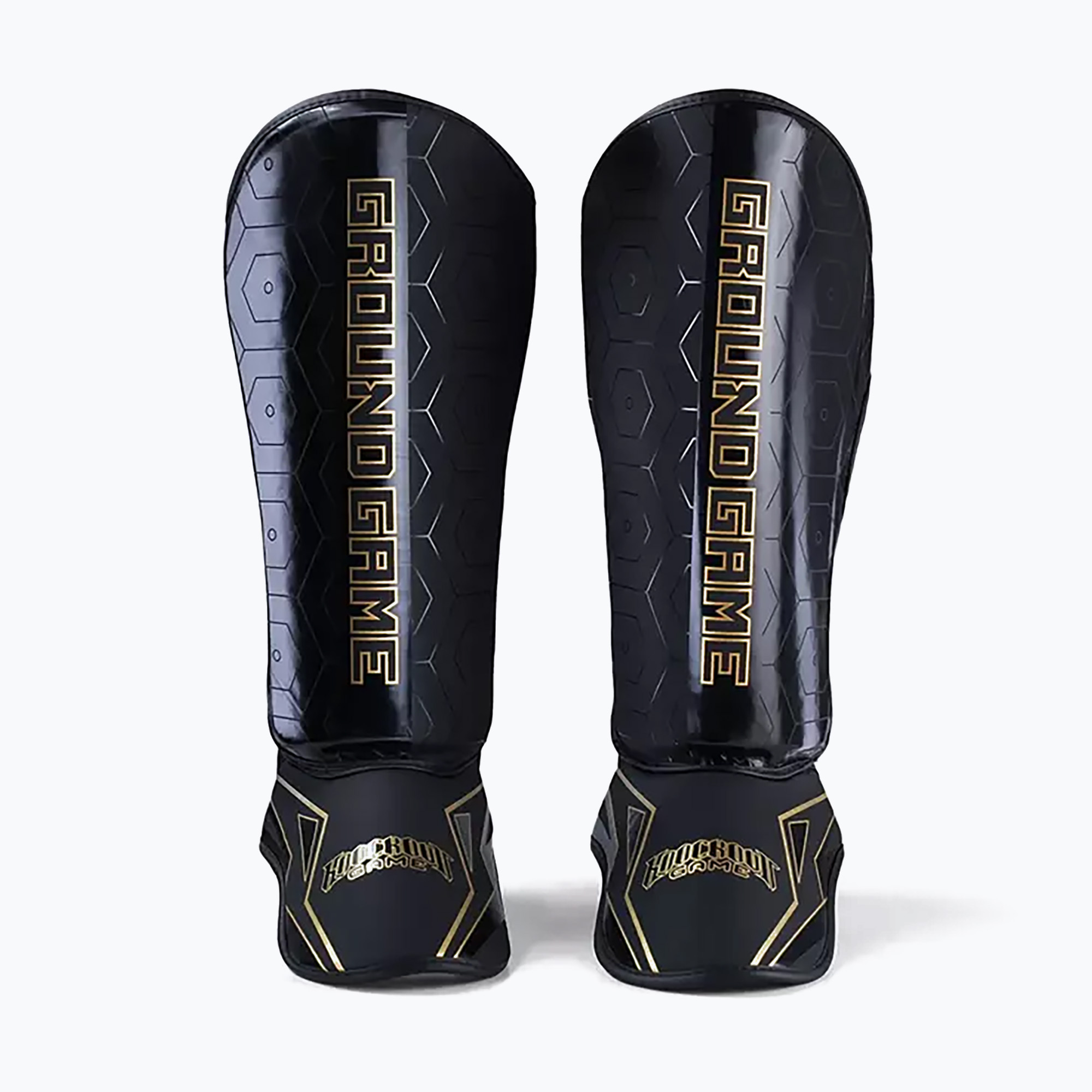 Protezioni per tibie Ground Game Equinox nero/oro (S) (Equinox 22SHINGRDEQNXXL)