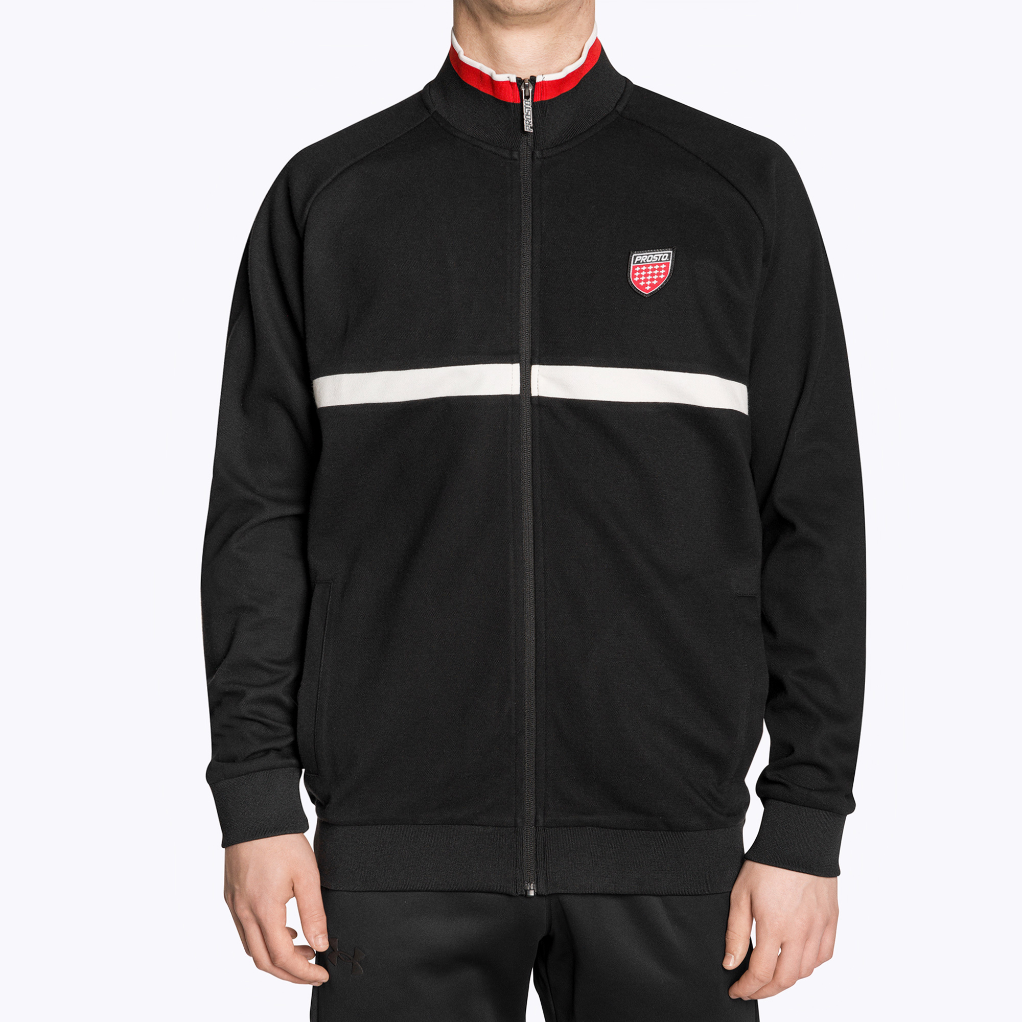 Felpa PROSTO Tracktop Icool uomo nero