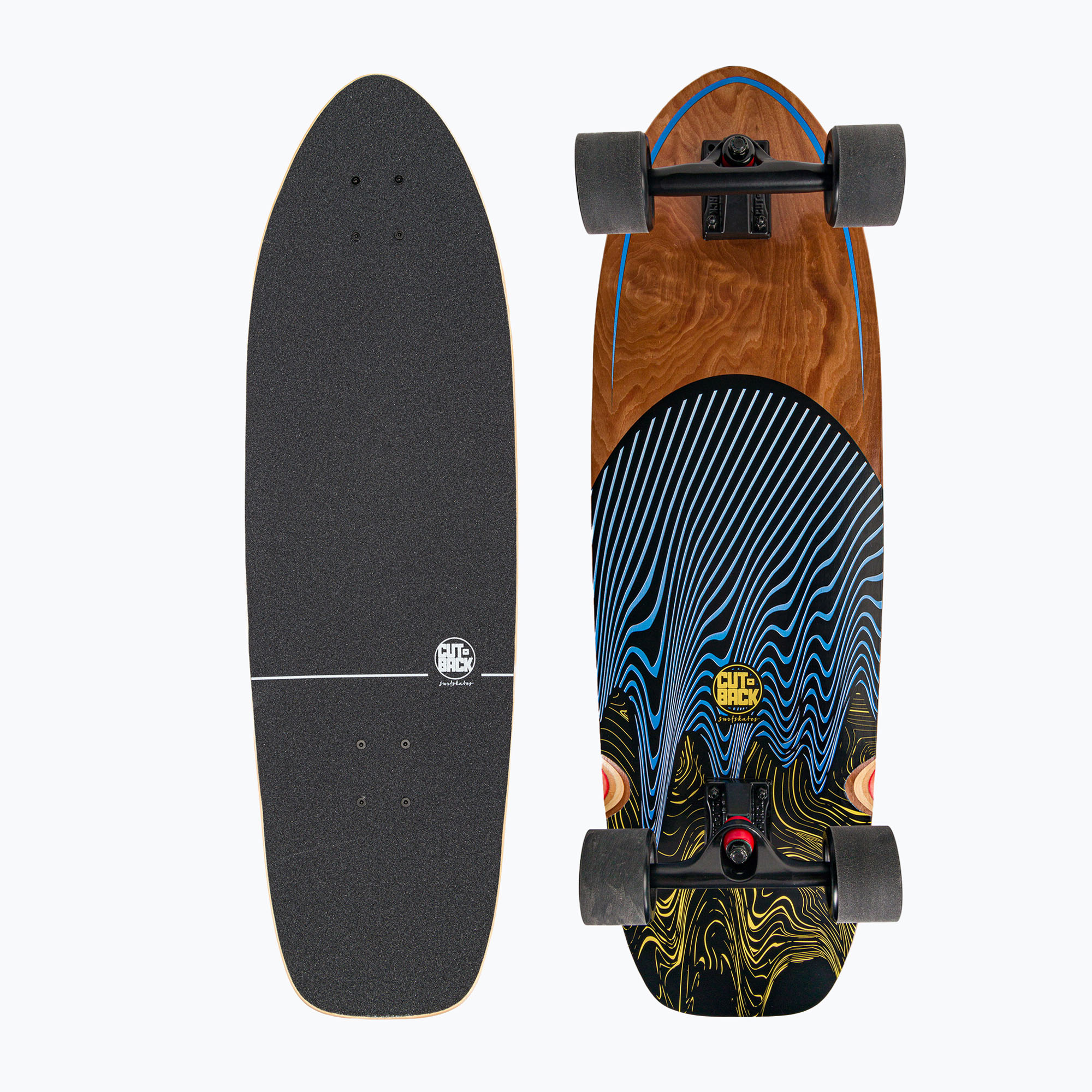 Surfskate Cutback Blu scuro 34" skateboard