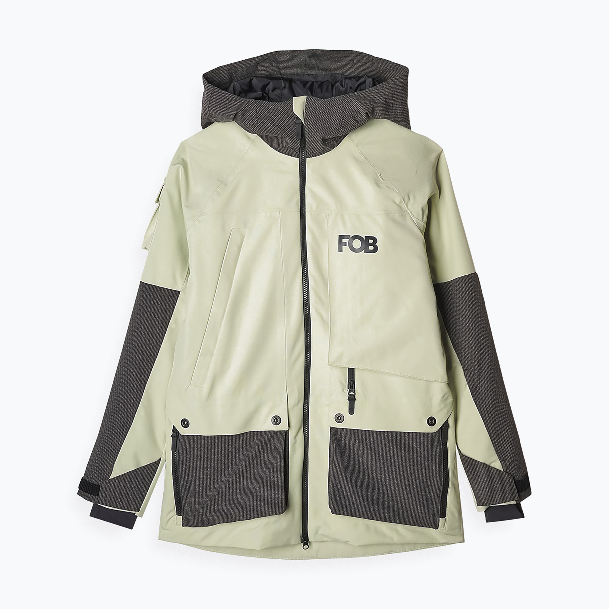 Giacca da snowboard da donna 4F F587 oliva (S) (F587 44S 4FWAW24TTJAF587)