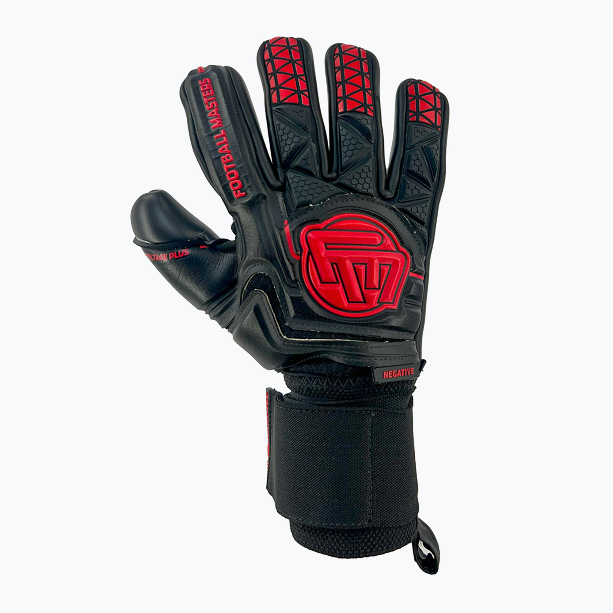 Guanti da portiere Football Masters Voltage Plus NC nero/rosso (9) (Voltage Plus NC 1773)