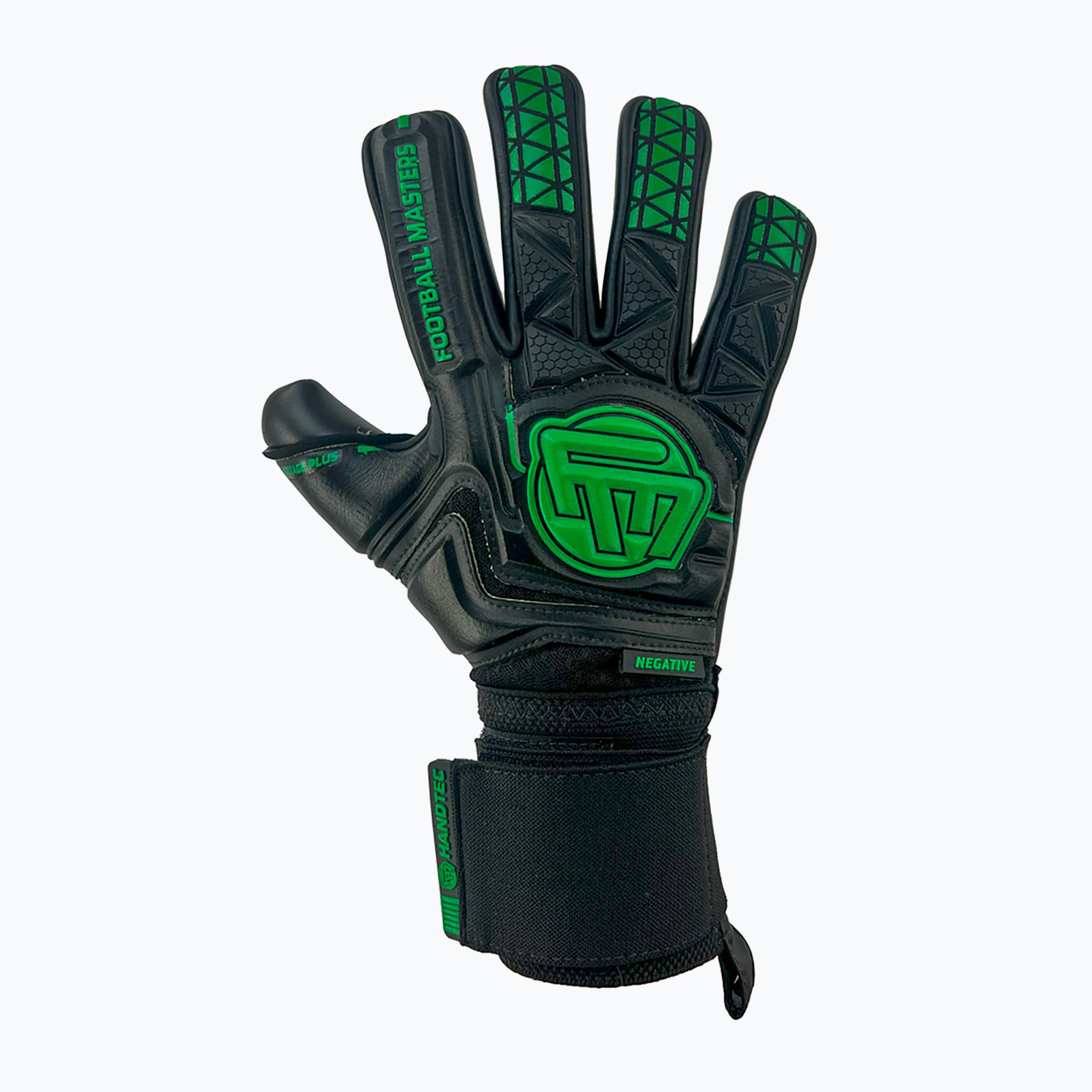 Guanti da portiere Football Masters Voltage Plus NC nero/verde (9) (Voltage Plus NC 1774)