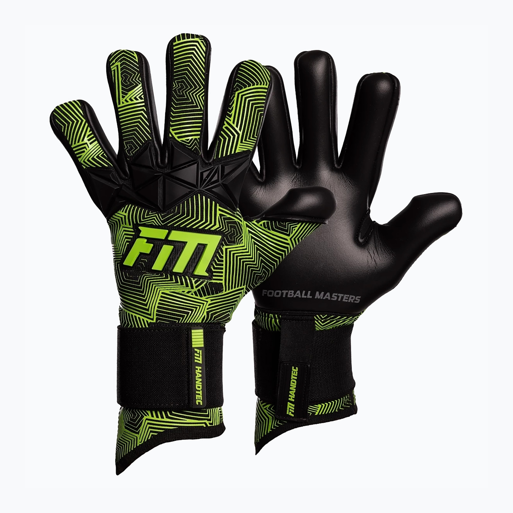 Guanti da portiere Football Masters Varis X Pro NC nero/verde (10) (Varis X Pro NC 1862-3)