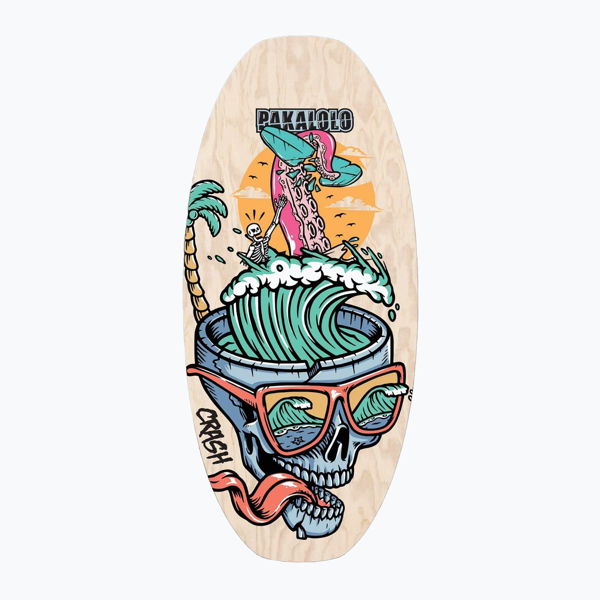 PAKALOLO Crash S/M Skimboard multicolore (93 x 43 cm) (Crash PK-32090)