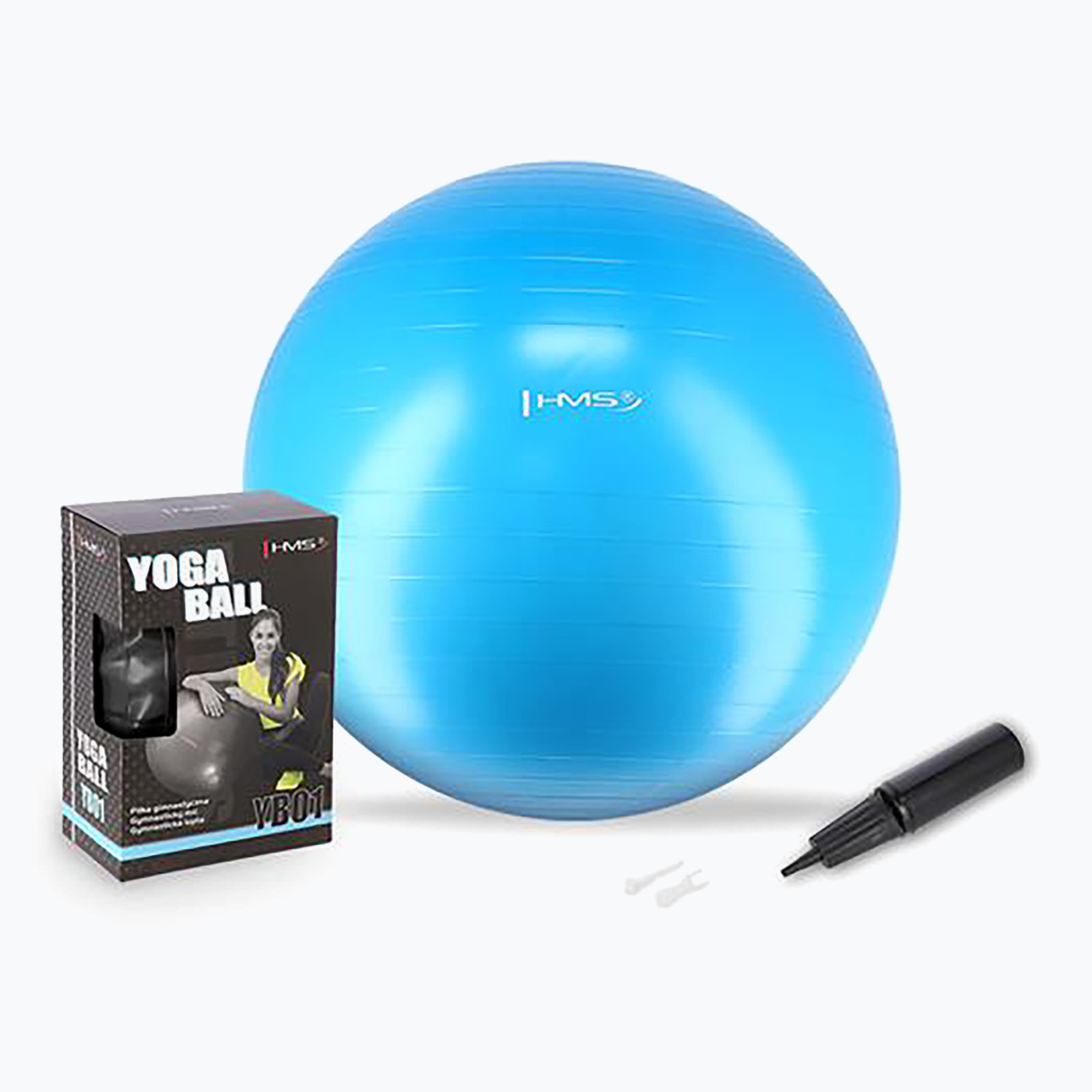 Palla da ginnastica HMS YB01 Nuovo 75 cm azzurro (YB01 New 17-42-166)